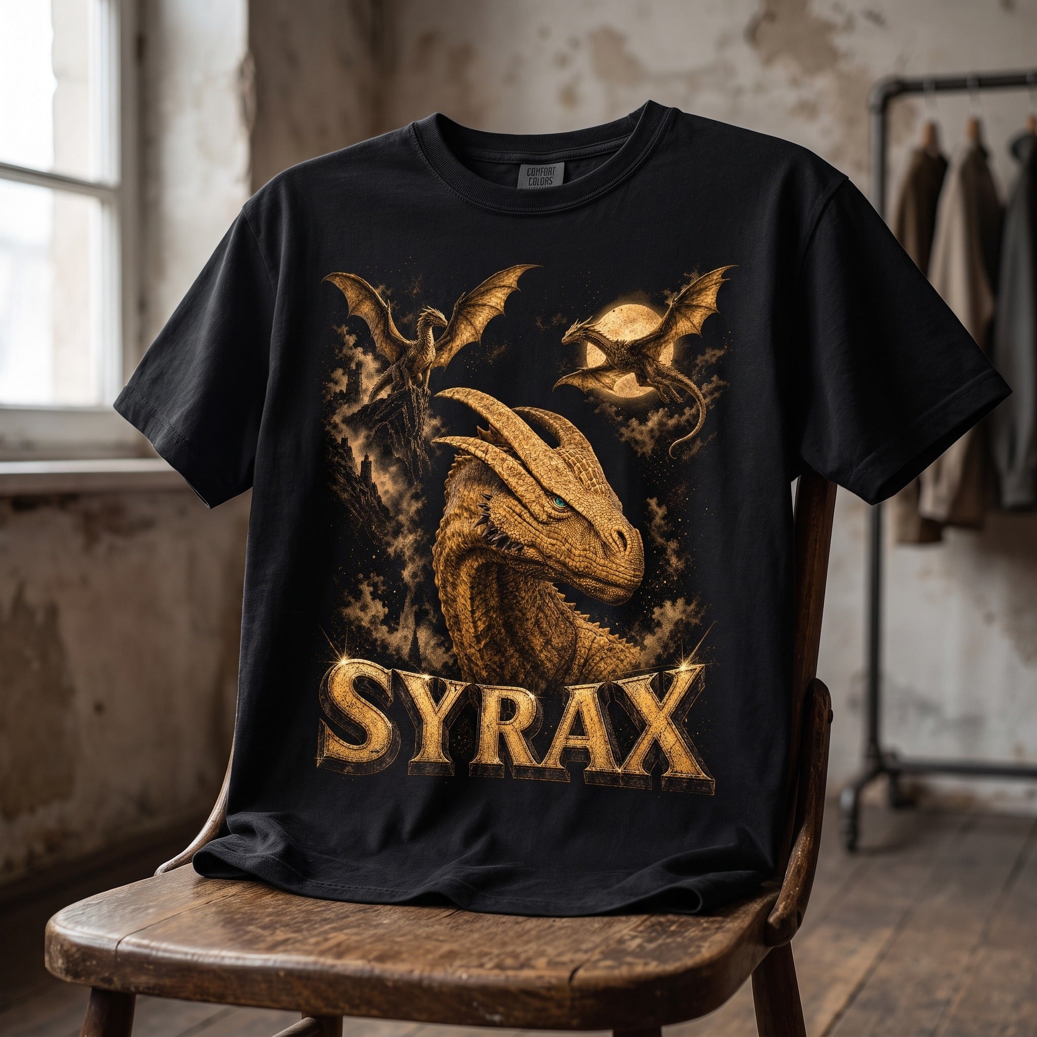 Syrax Dragon T-Shirt | House of the Dragon Art Comfort Colors Tee