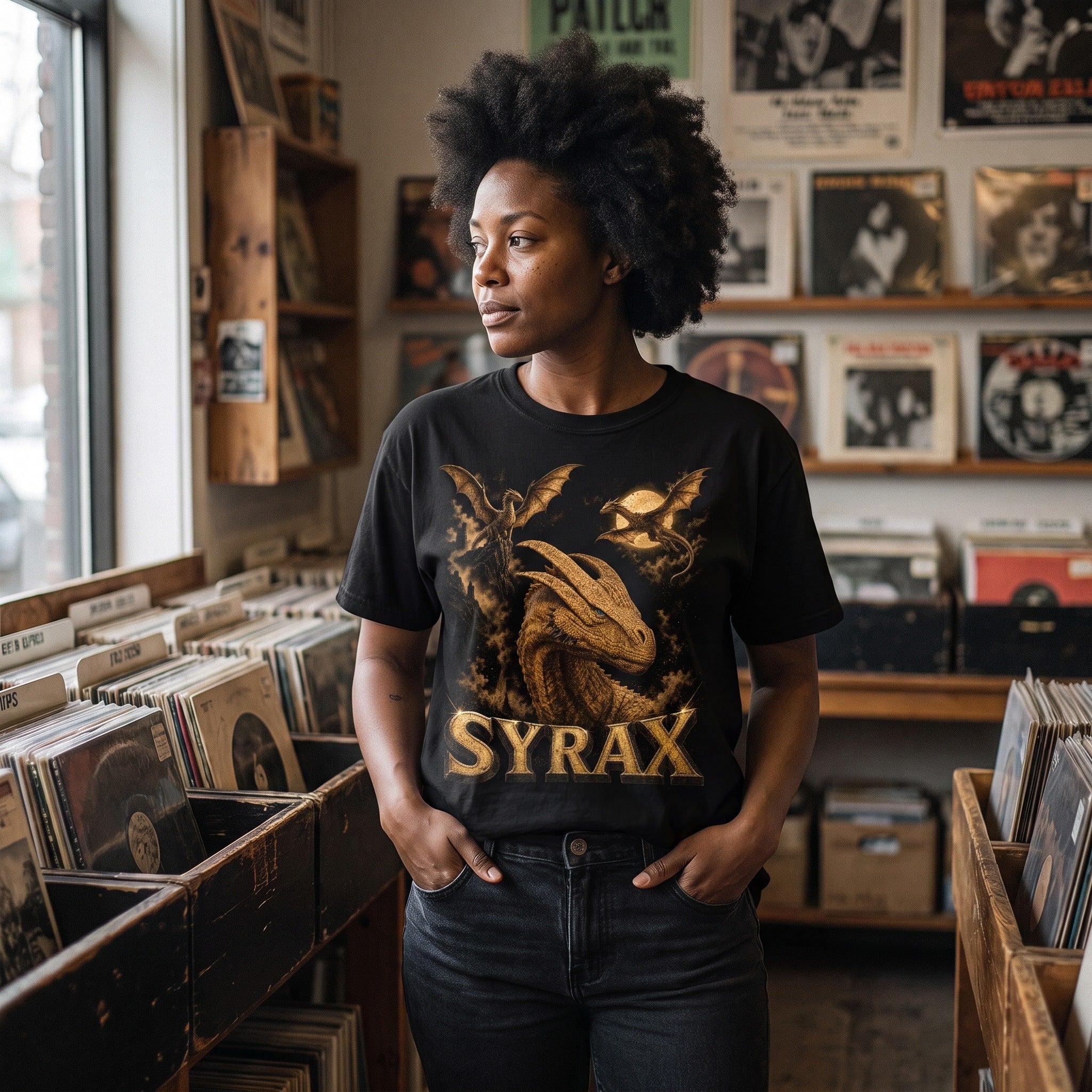 Syrax Dragon T-Shirt | House of the Dragon Art Comfort Colors Tee