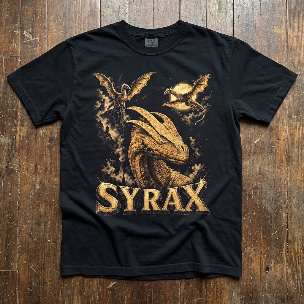 Syrax Dragon T-Shirt | House of the Dragon Art Comfort Colors Tee