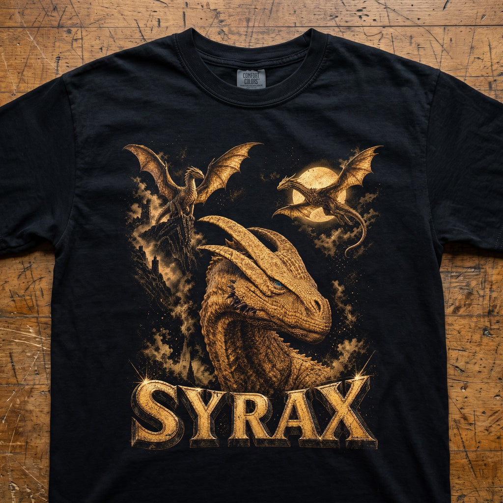 Syrax Dragon T-Shirt | House of the Dragon Art Comfort Colors Tee