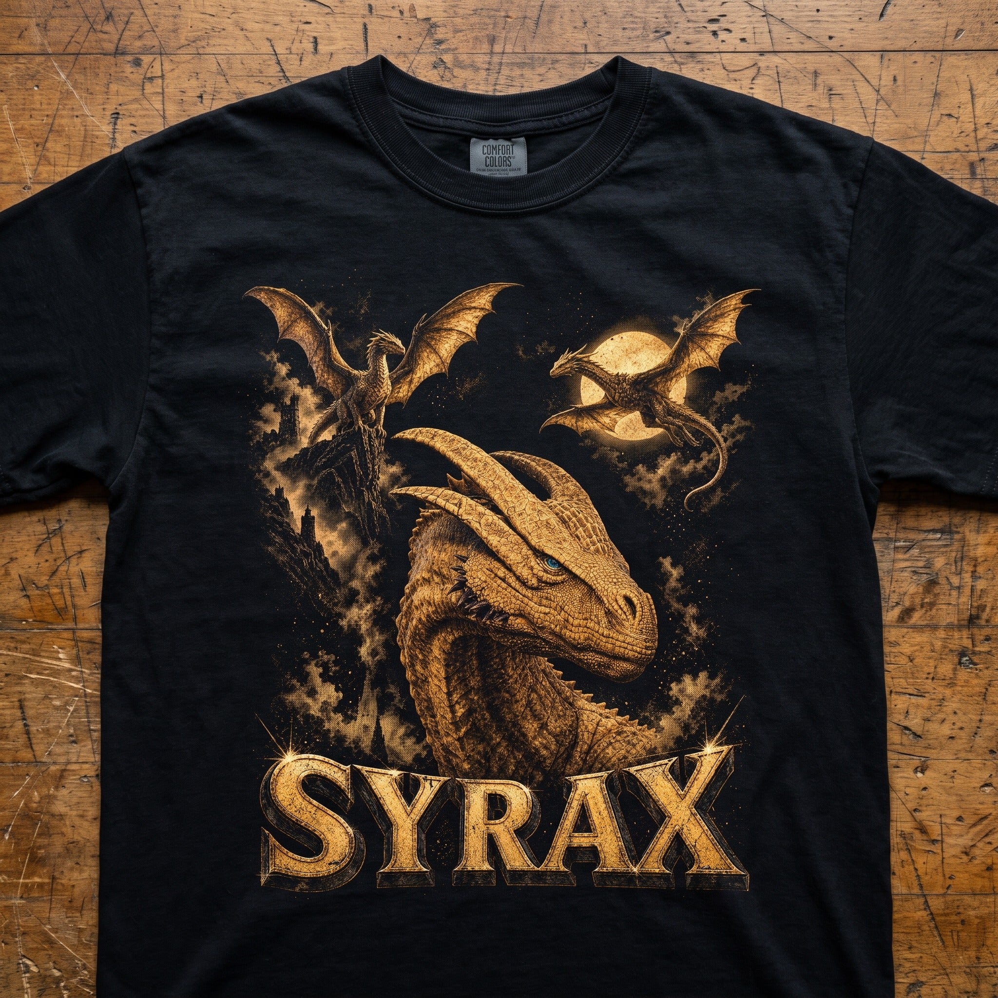 Syrax Dragon T-Shirt | House of the Dragon Art Comfort Colors Tee
