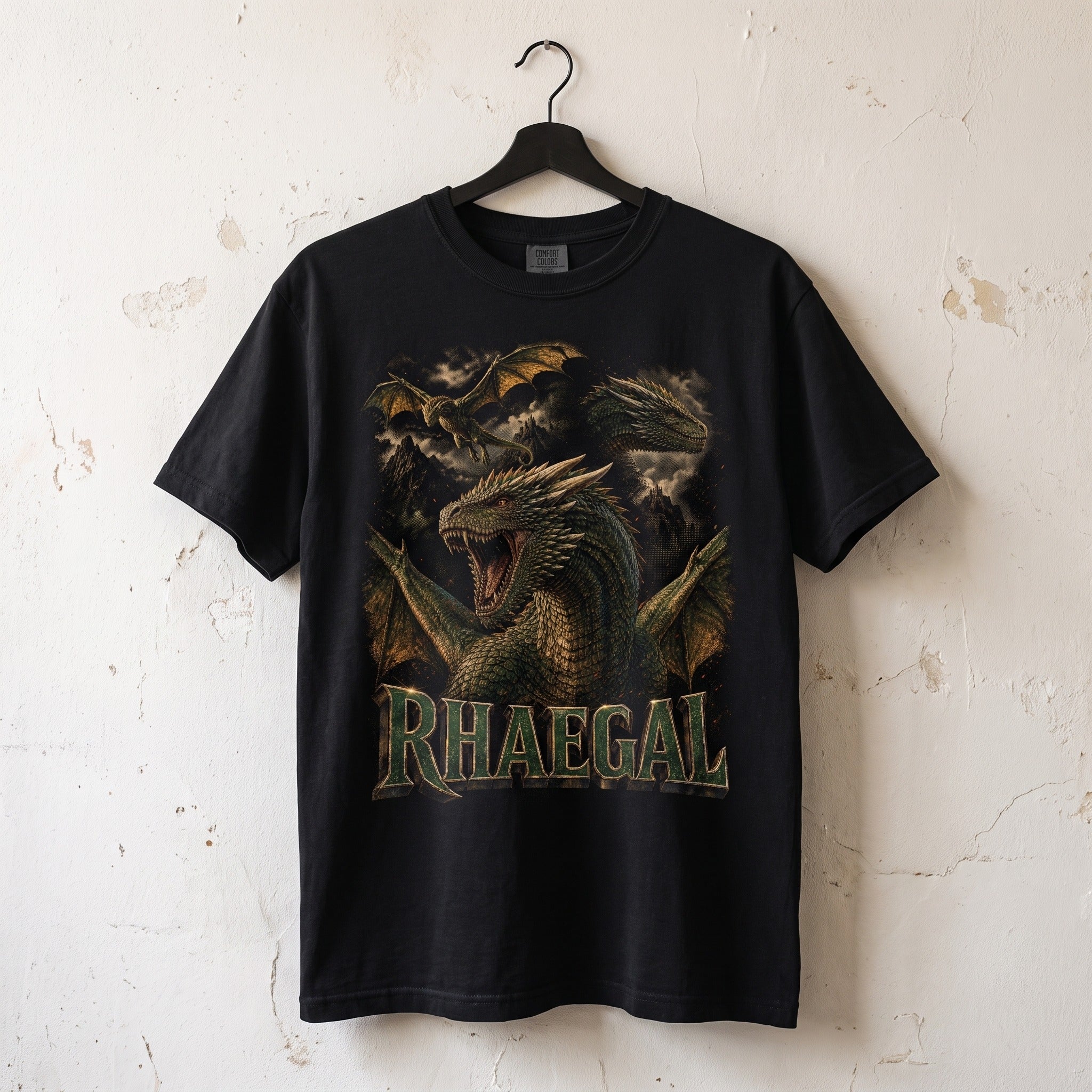 Rhaegal Dragon T-Shirt | Game of Thrones Halftone Tee