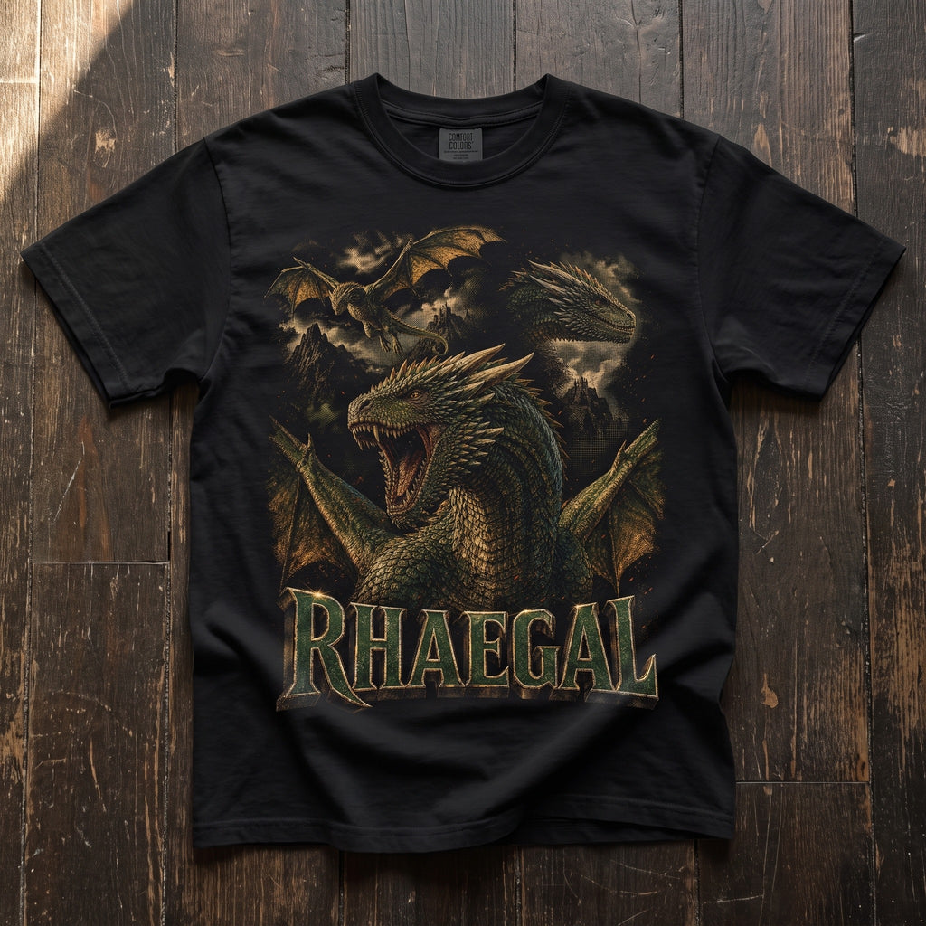 Rhaegal Dragon T-Shirt | Game of Thrones Halftone Tee