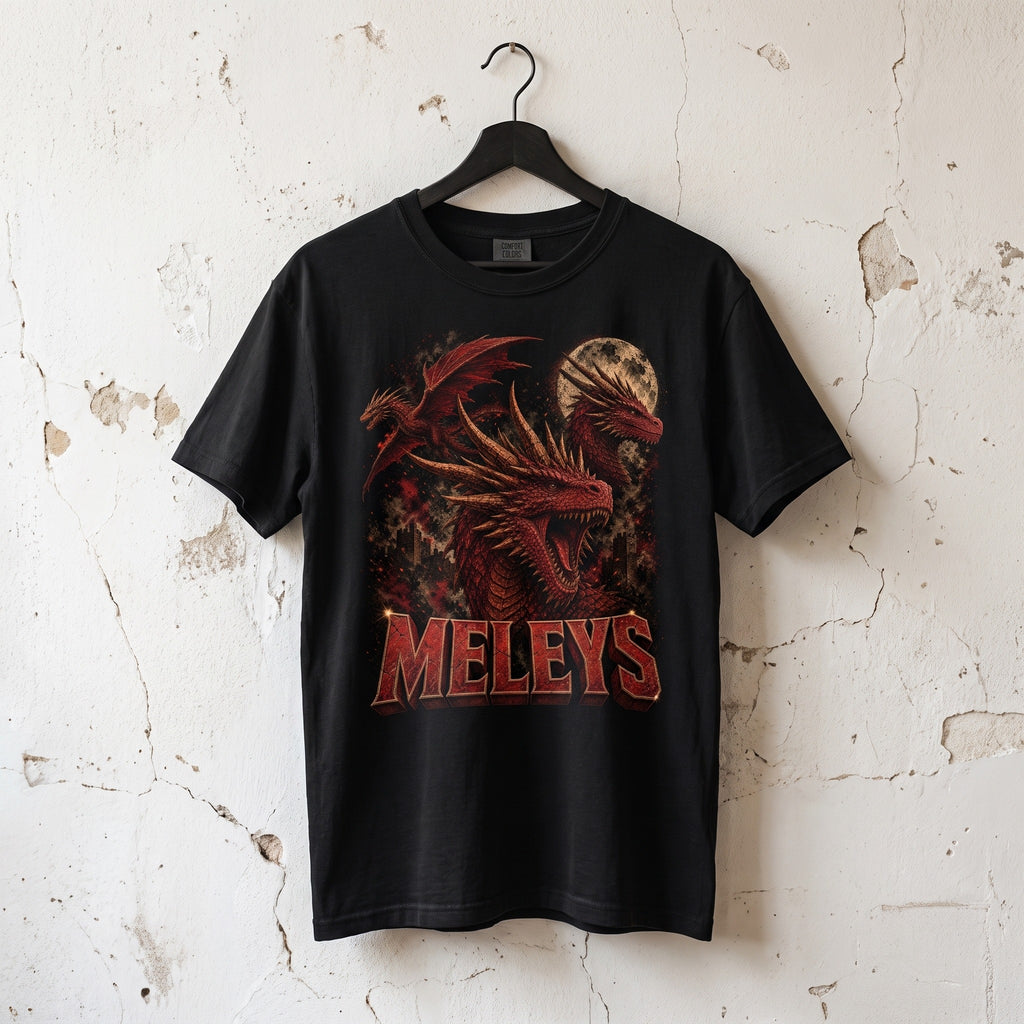 Meleys Dragon T-Shirt | House of the Dragon Distressed Fantasy Comfort Colors Tee