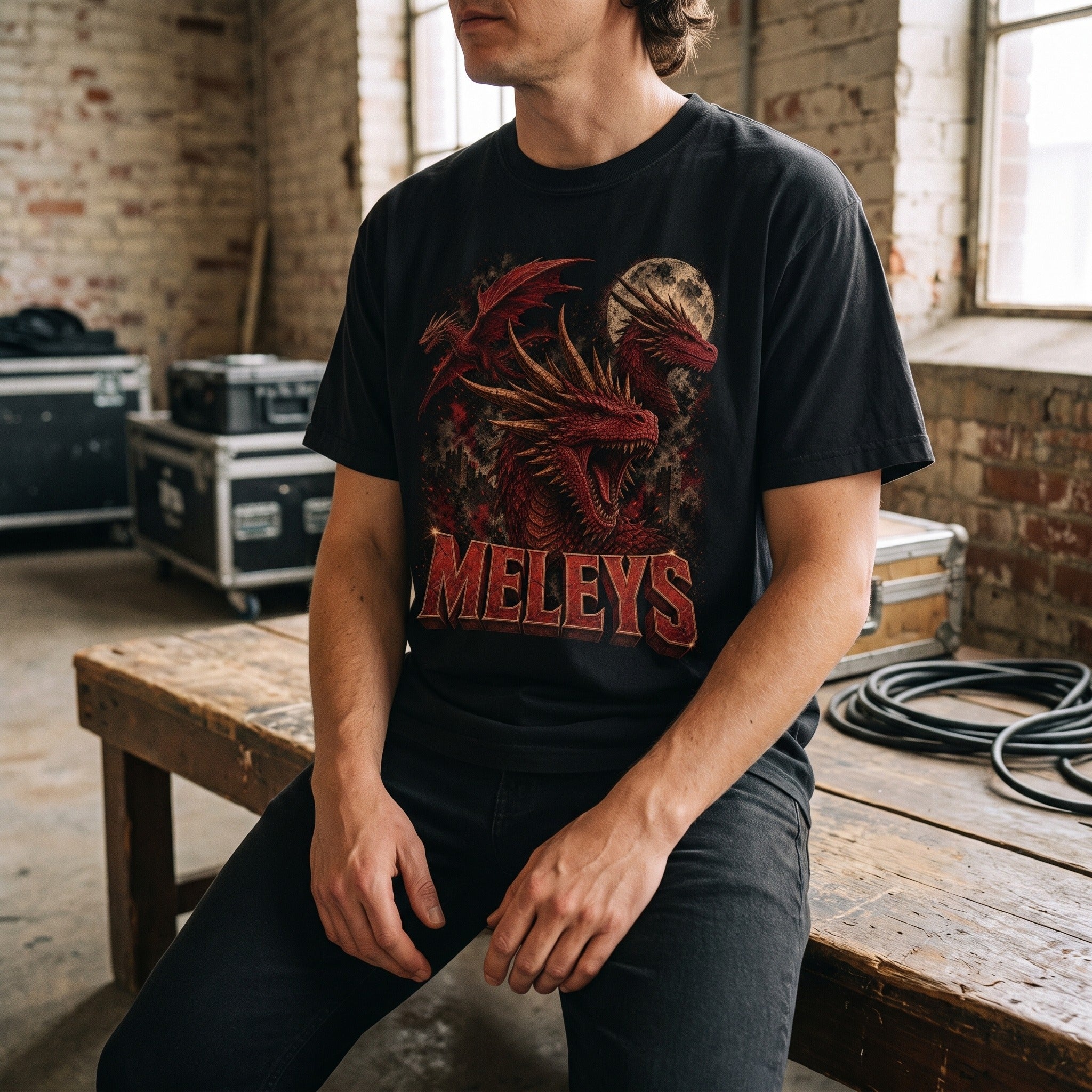 Meleys Dragon T-Shirt | House of the Dragon Distressed Fantasy Comfort Colors Tee