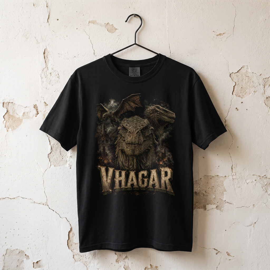 Vhagar Dragon T-Shirt | House of the Dragon Distressed Fantasy Creature Tee