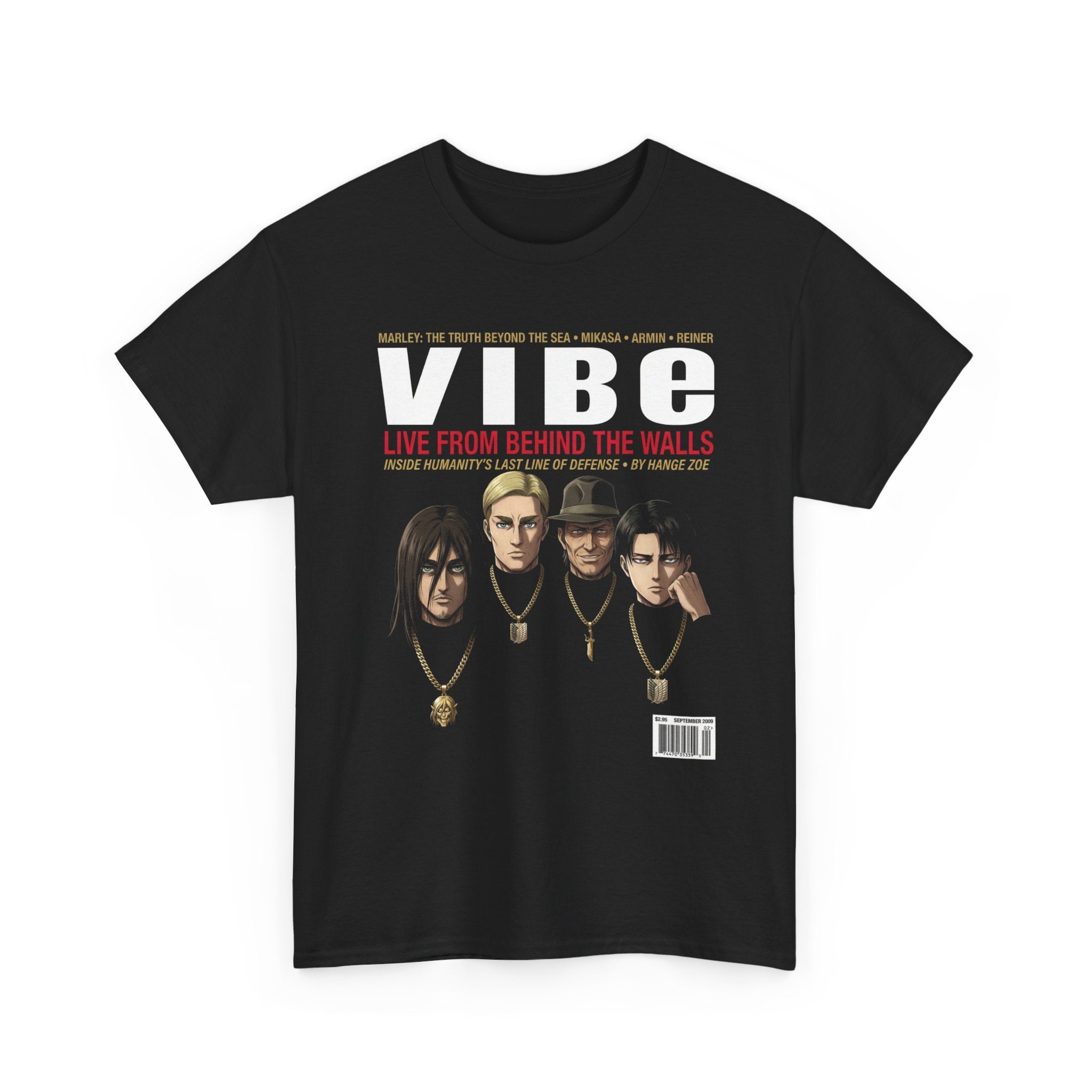 Attack on Titan Vibe Magazine Tee| Bootleg Anime Hip Hop Unisex T-Shirt