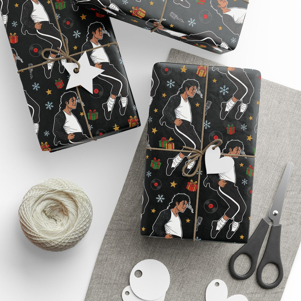 Michael Jackson Wrapping Paper Billie Jean Christmas Gift Wrap