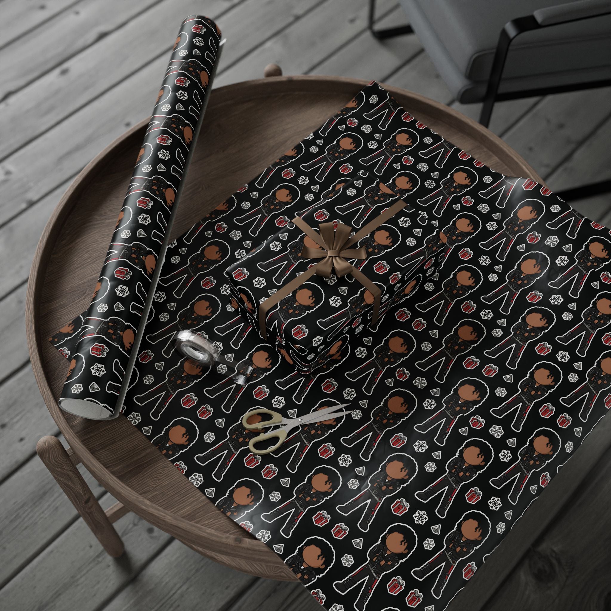 Michael Jackson Wrapping Paper Bad Era Gift Wrap MJ Holiday Xmas