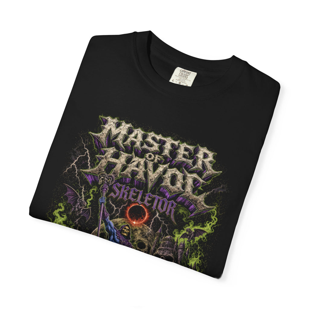Skeletor Master of Havoc T-Shirt | Vintage Bootleg Dark Fantasy Tee