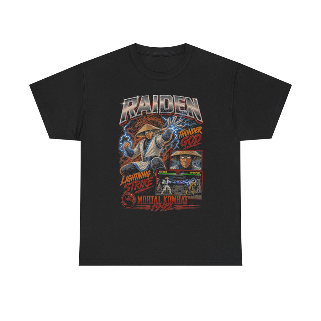 Raiden Thunder God lightning strike Mortal Kombat tee | vintage arcade fighter shirt