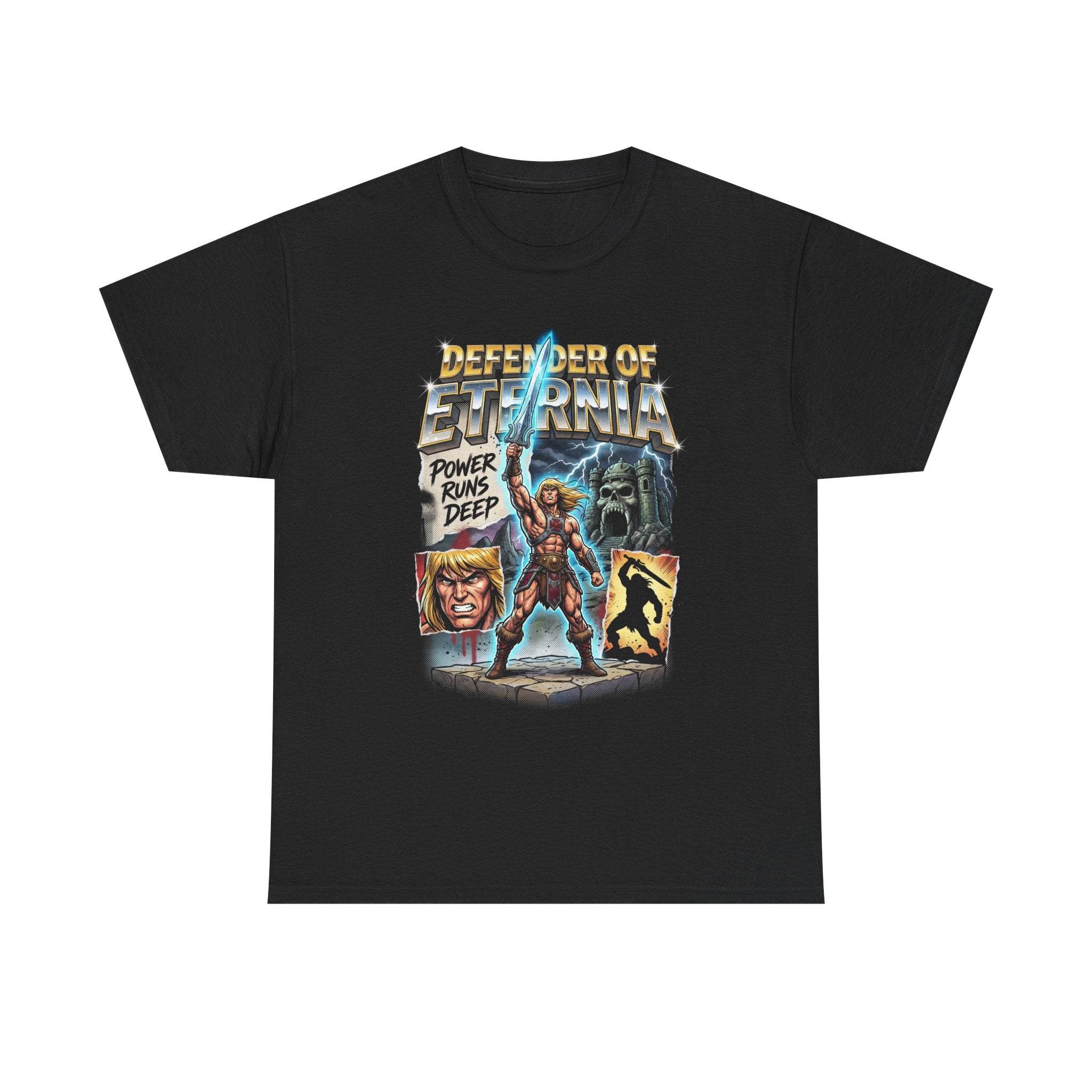 He-Man Skeletor Vibe Magazine Oversized Tee | Live From Eternia Vintage Cartoon Graphic Unisex Shirt