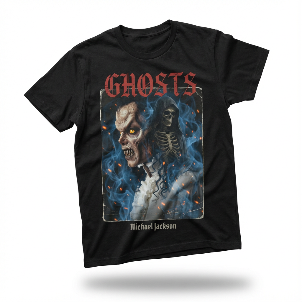 Ghosts Maestro Graphic Tee | MJ 1997 Horror Short Film Tribute