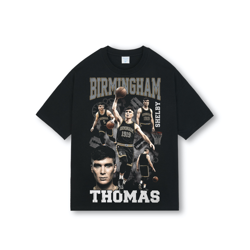 Birmingham Peaky Blinders Basketball Tee | Shelby 1919 Bootleg Vintage Shirt