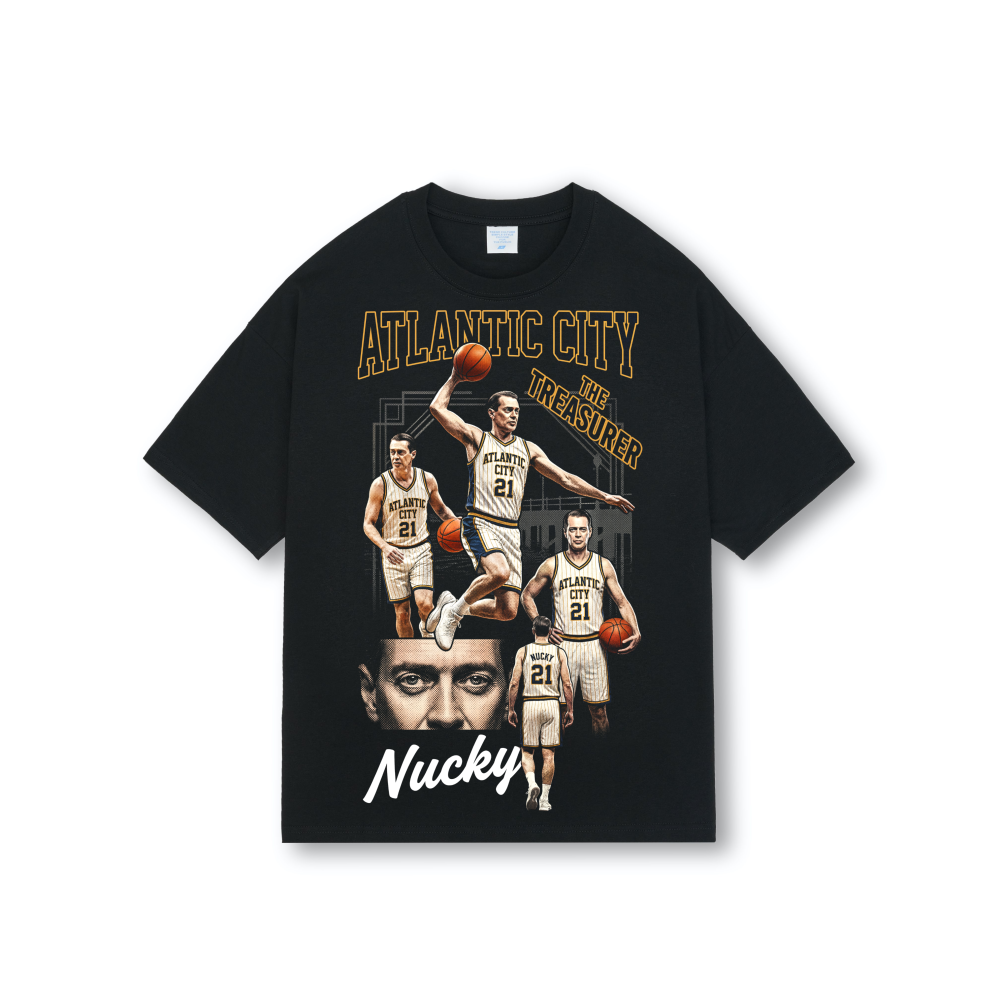 Atlantic City Boardwalk Empire Basketball Tee | Nucky 01 Leesburg Bootleg Vintage Shirt