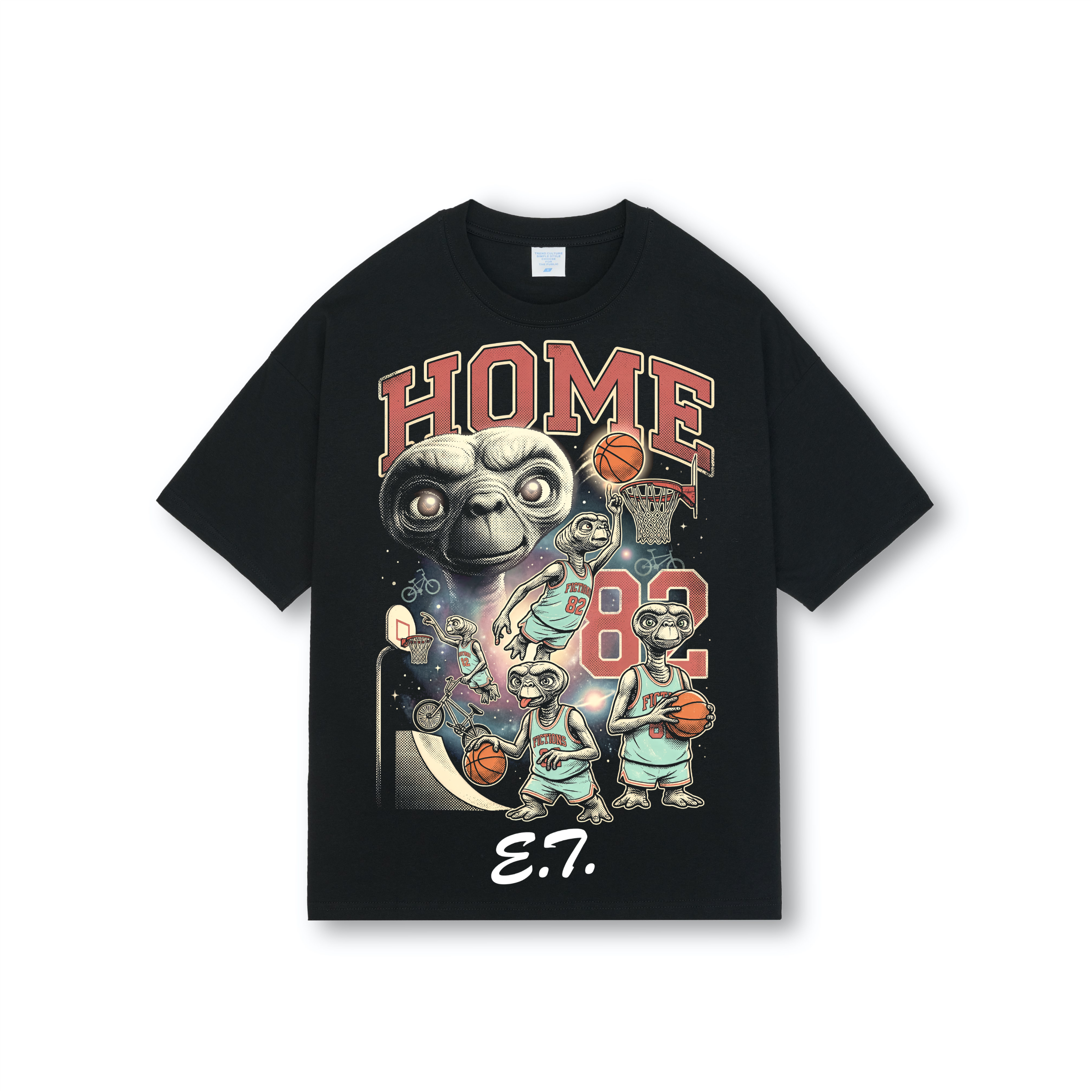 Home E.T. Basketball Tee | Extra Terrestrial 82 Bootleg Vintage Shirt