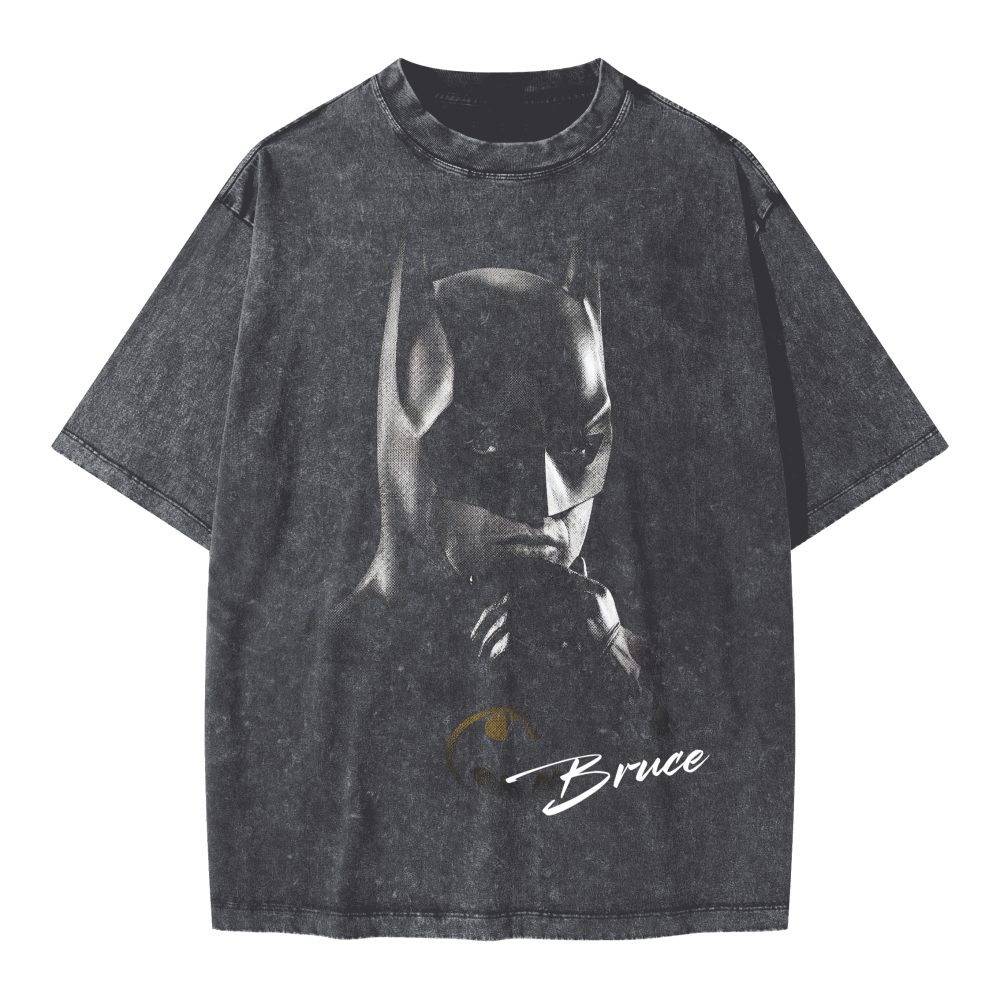 Bruce Wayne Batman Vintage Oversized Tee