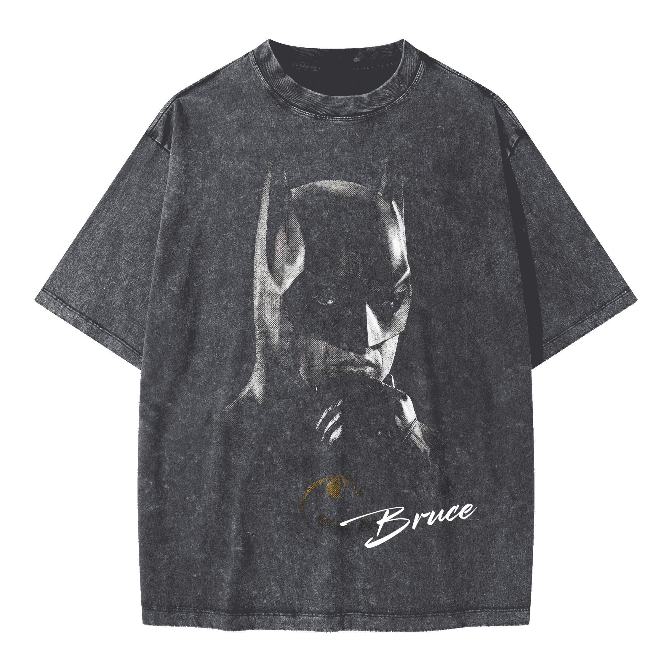 Bruce Batman Cowl Vintage Washed Tee