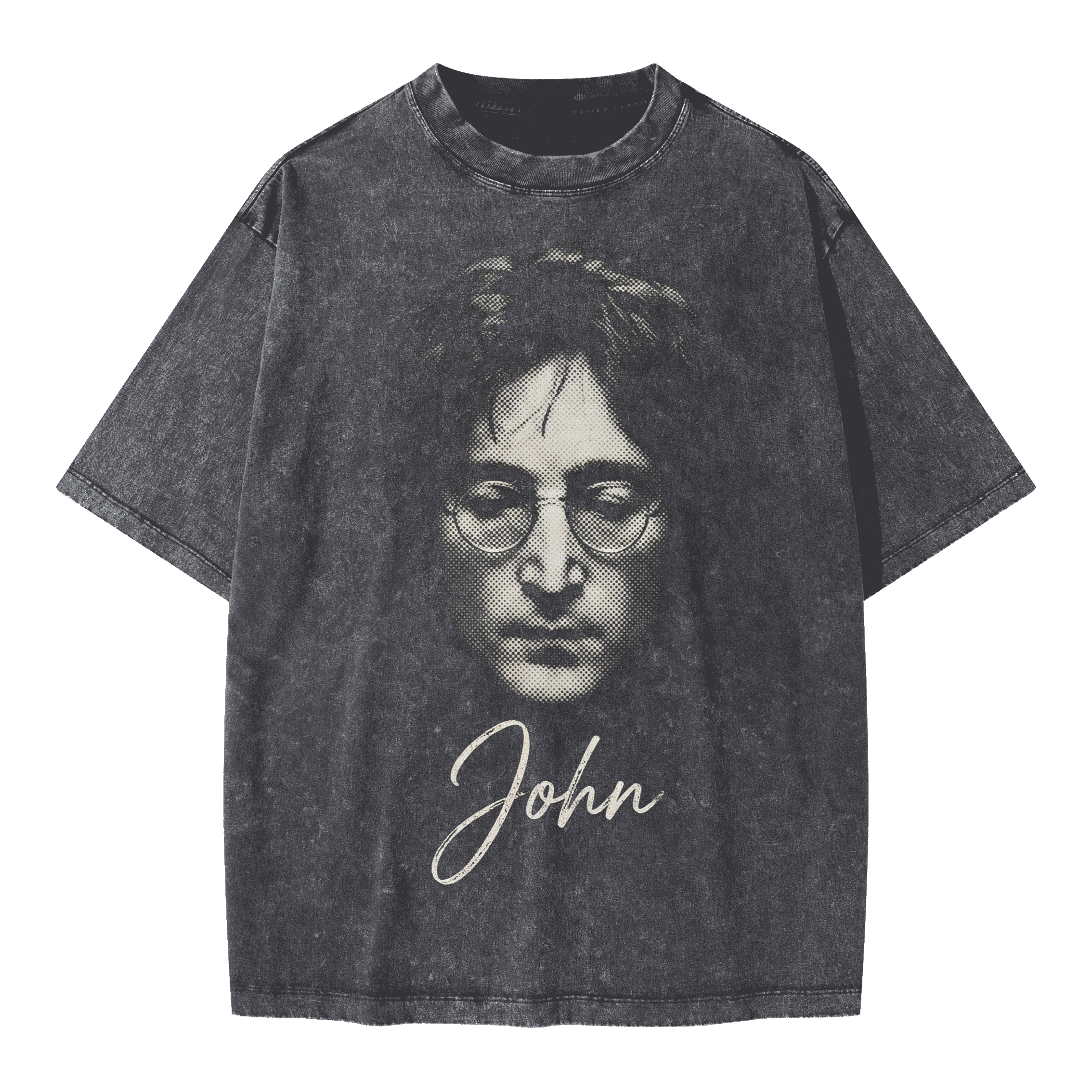 John Lennon Portrait Vintage Washed Tee