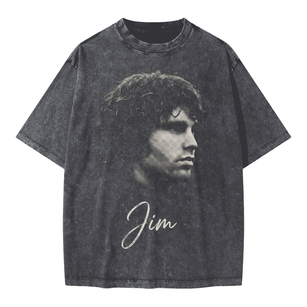 Jim Morrison Profile Oversized Tee