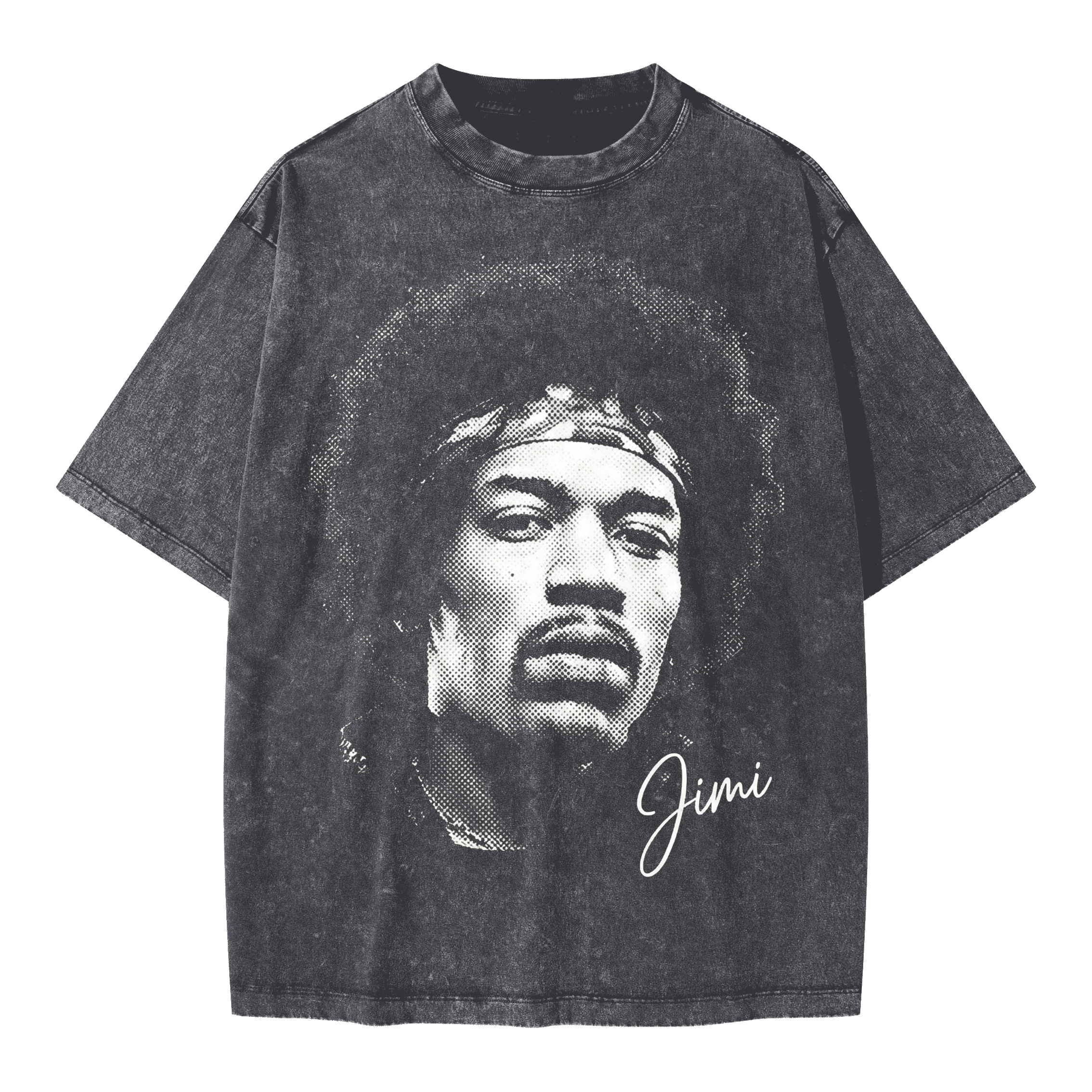 Jimi Hendrix Halftone Vintage Washed Tee