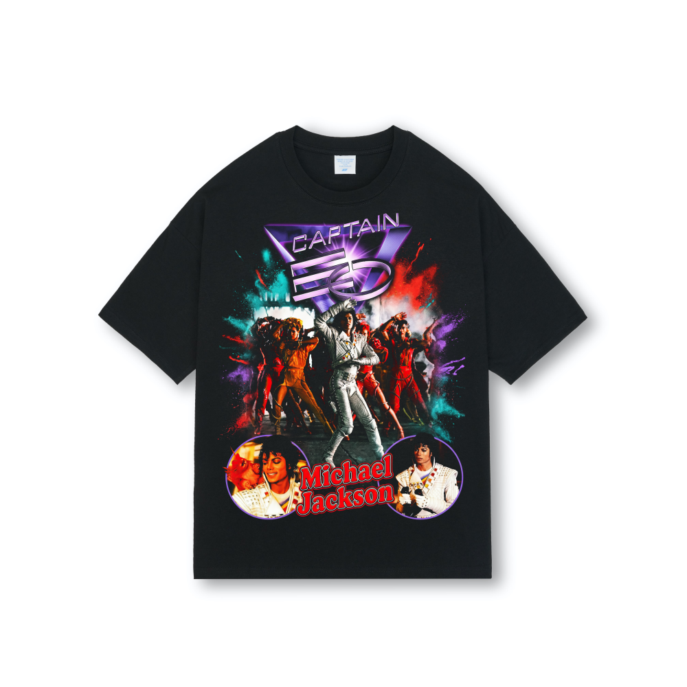 Michael Jackson Captain EO Dancers Drop Shoulder Tee