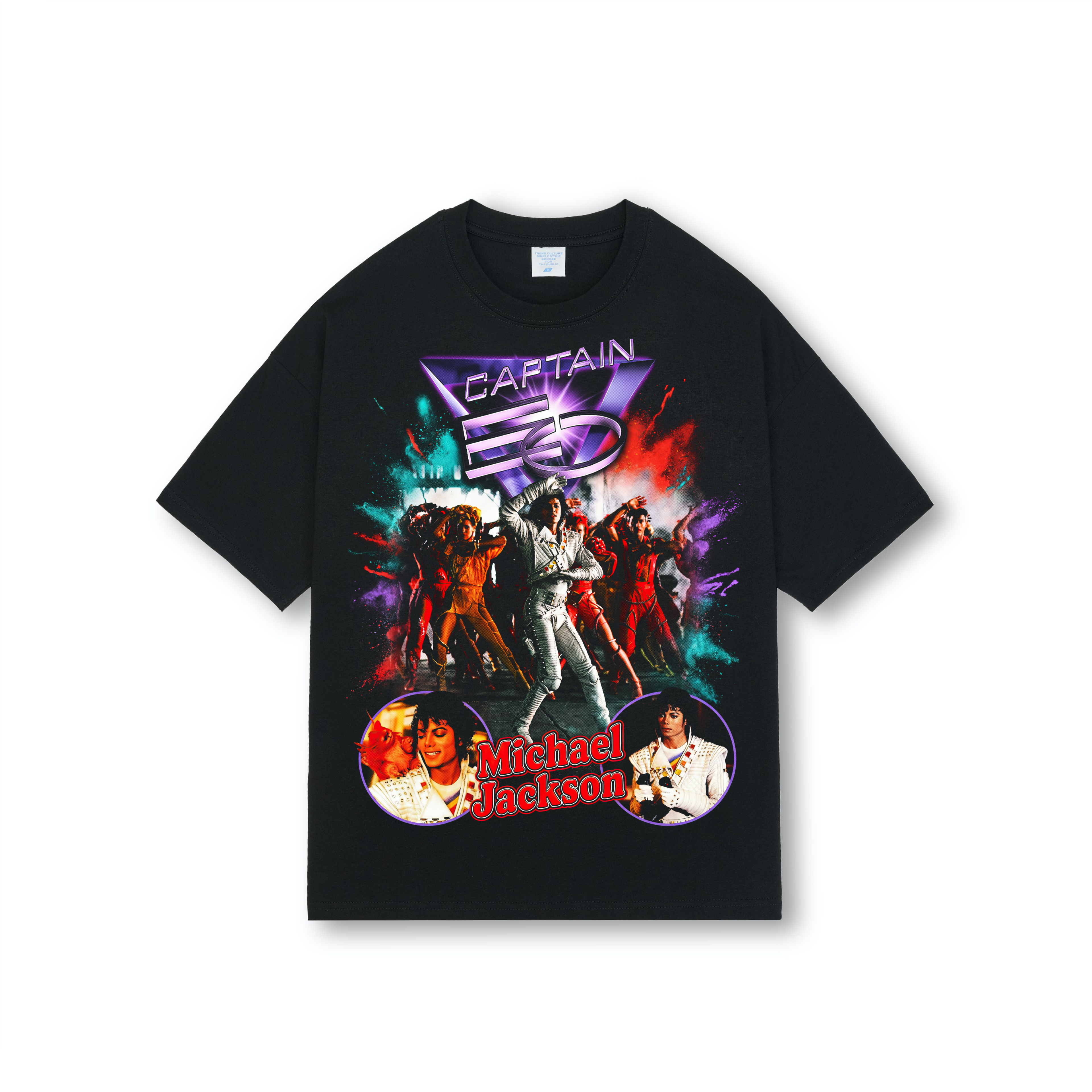 Michael Jackson Captain EO Dancers Drop Shoulder Tee