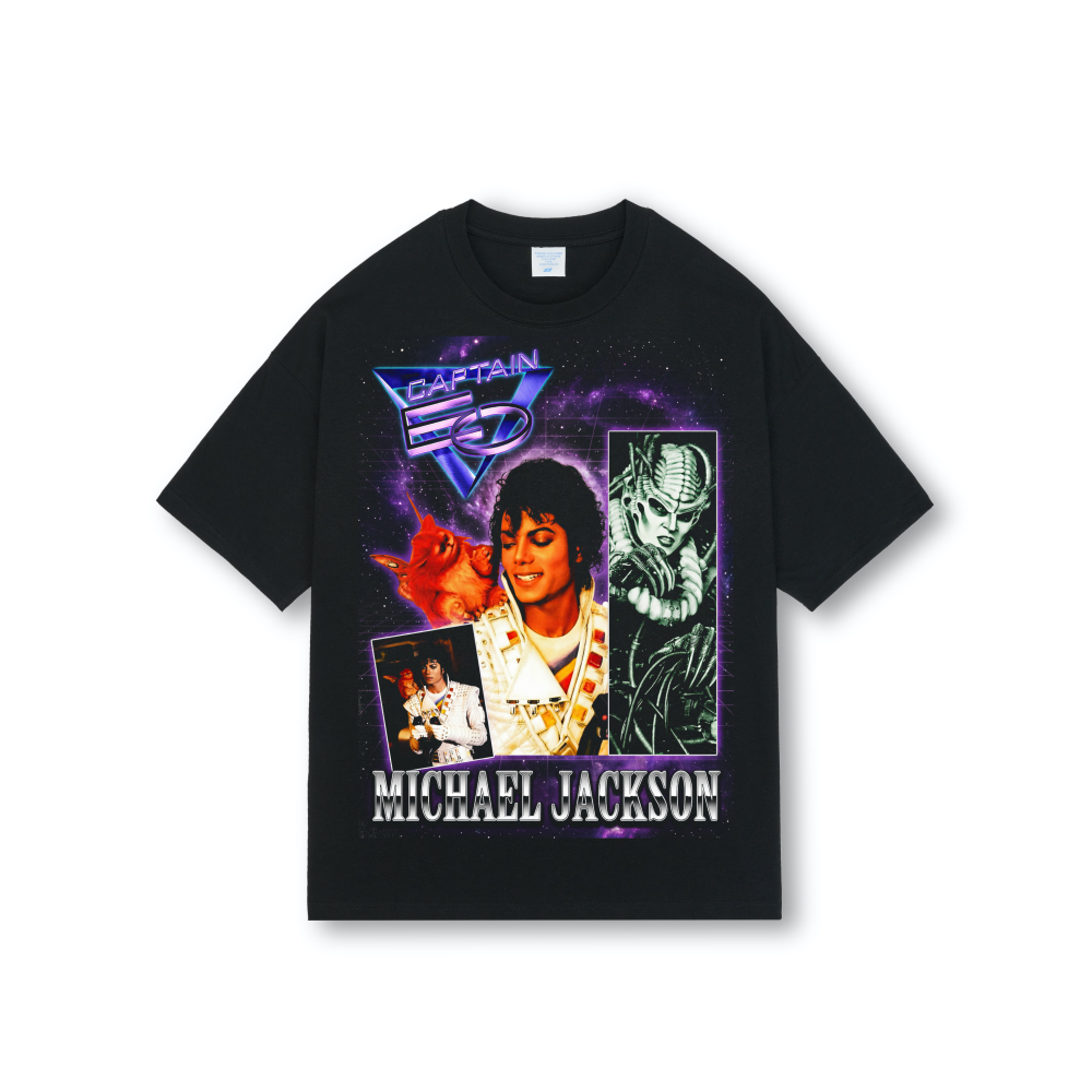 Michael Jackson Captain EO Space Drop Shoulder Tee