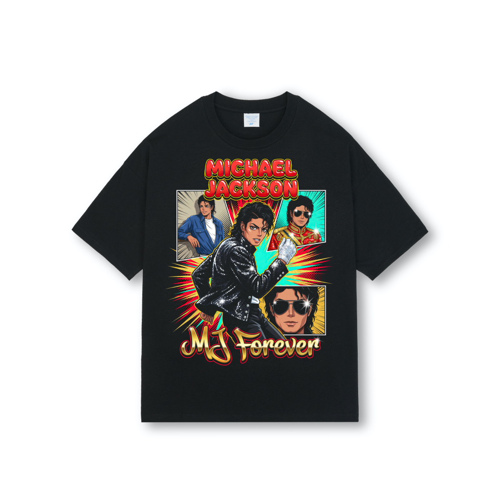 Michael Jackson MJ Forever Glove Drop Shoulder Tee