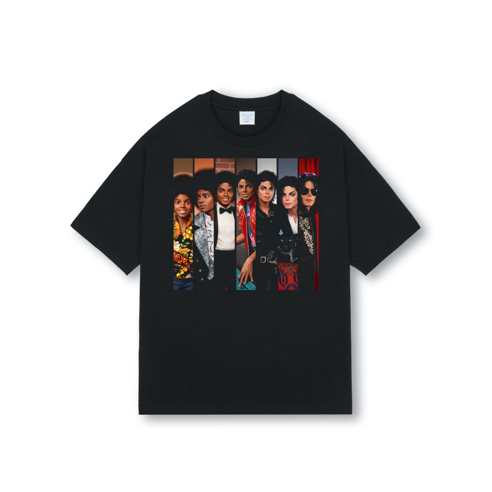 Michael Jackson Evolution Era Drop Shoulder Tee
