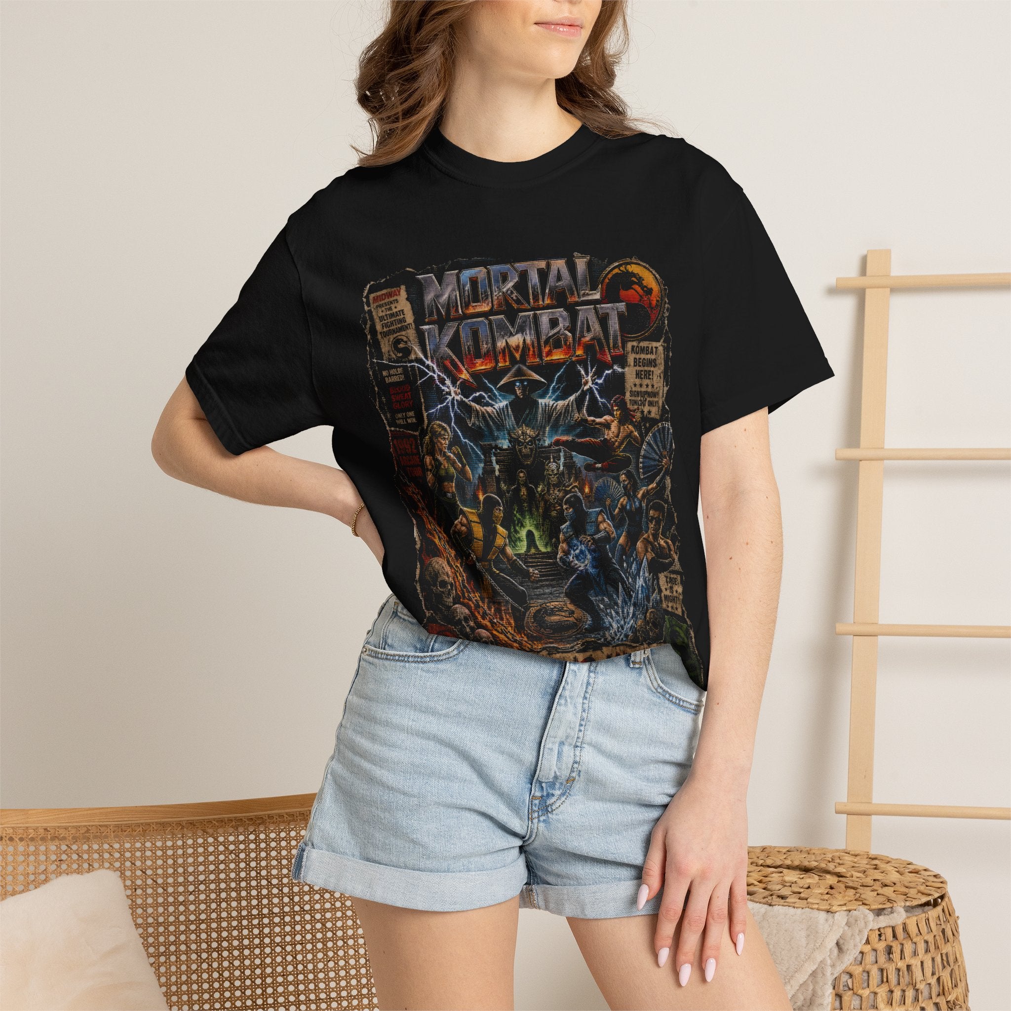 Vintage 90s Arcade Fighter Tee | Retro Fighting Game Shirt