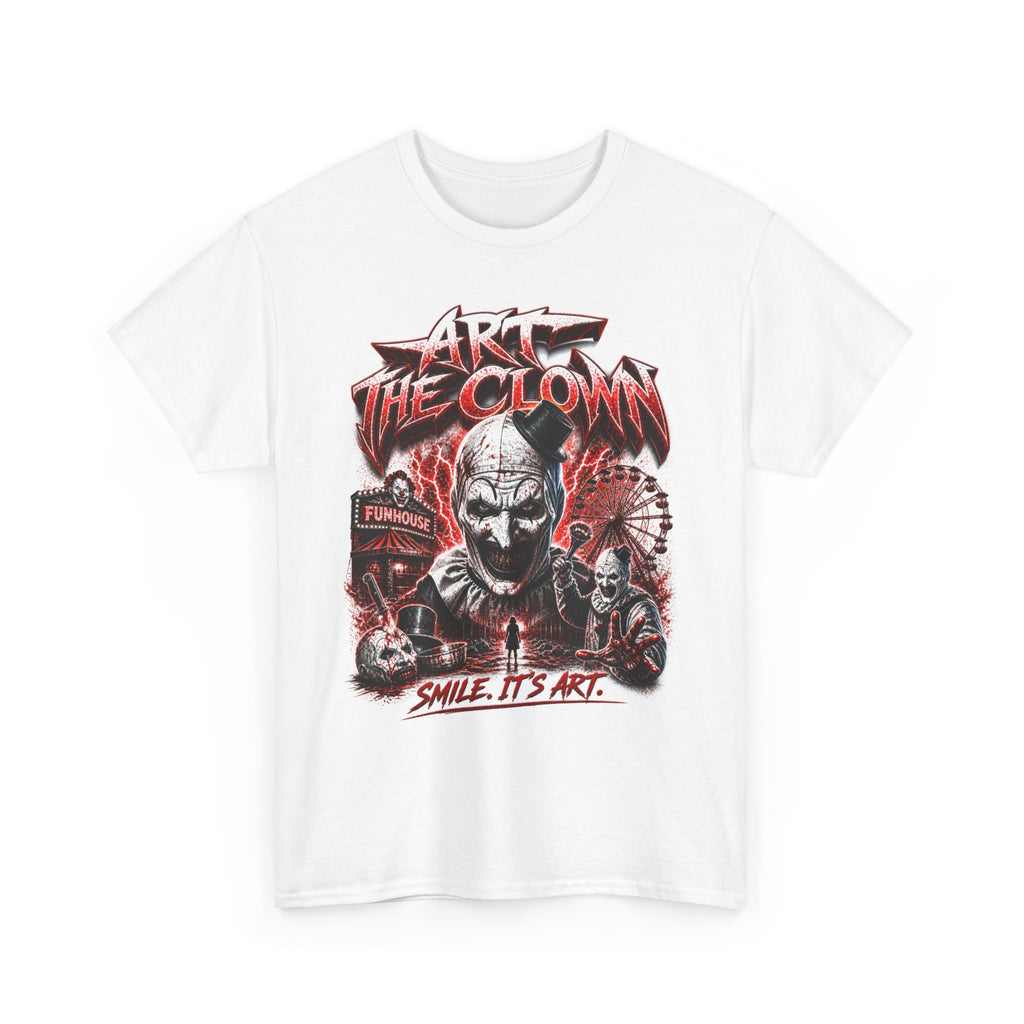 Silent Slasher Clown Horror Graphic Tee | Slasher Movie Fan Shirt
