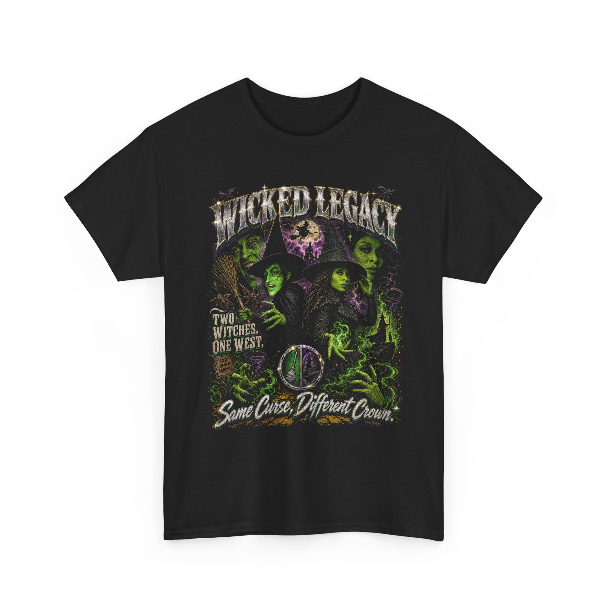 Wicked and Wizard of Oz Mashup Tee, Two Witches Elphaba T-shirt