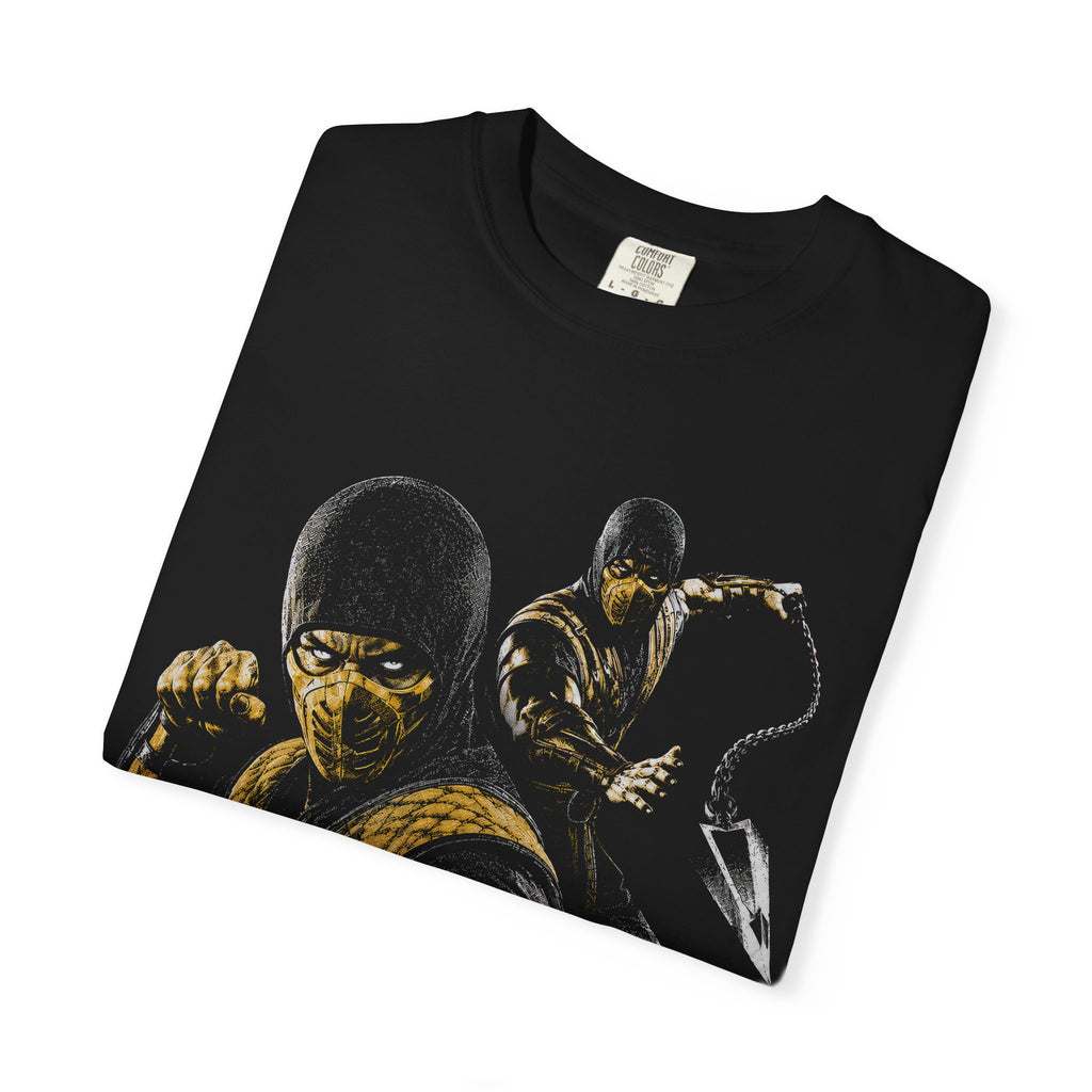 Retro Fighting Game Ninja Tee | Halftone Gaming Unisex Shirt