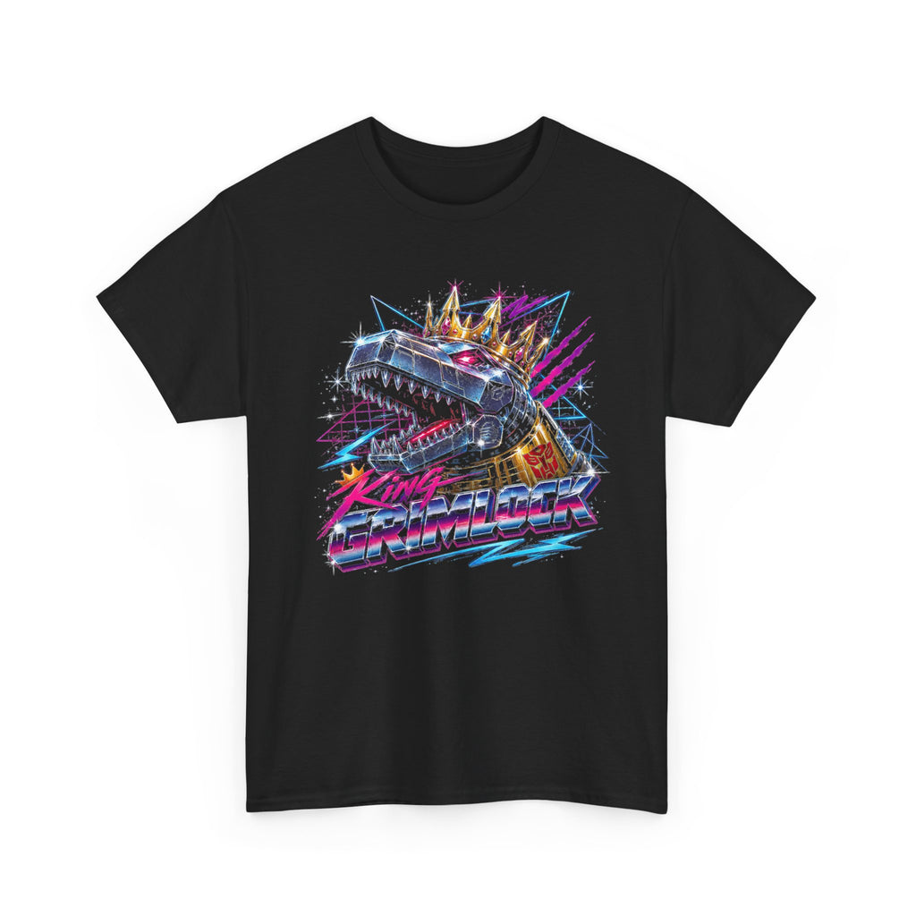 King Dino Robot Graphic Tee | Retro 80s Vaporwave Robot Shirt