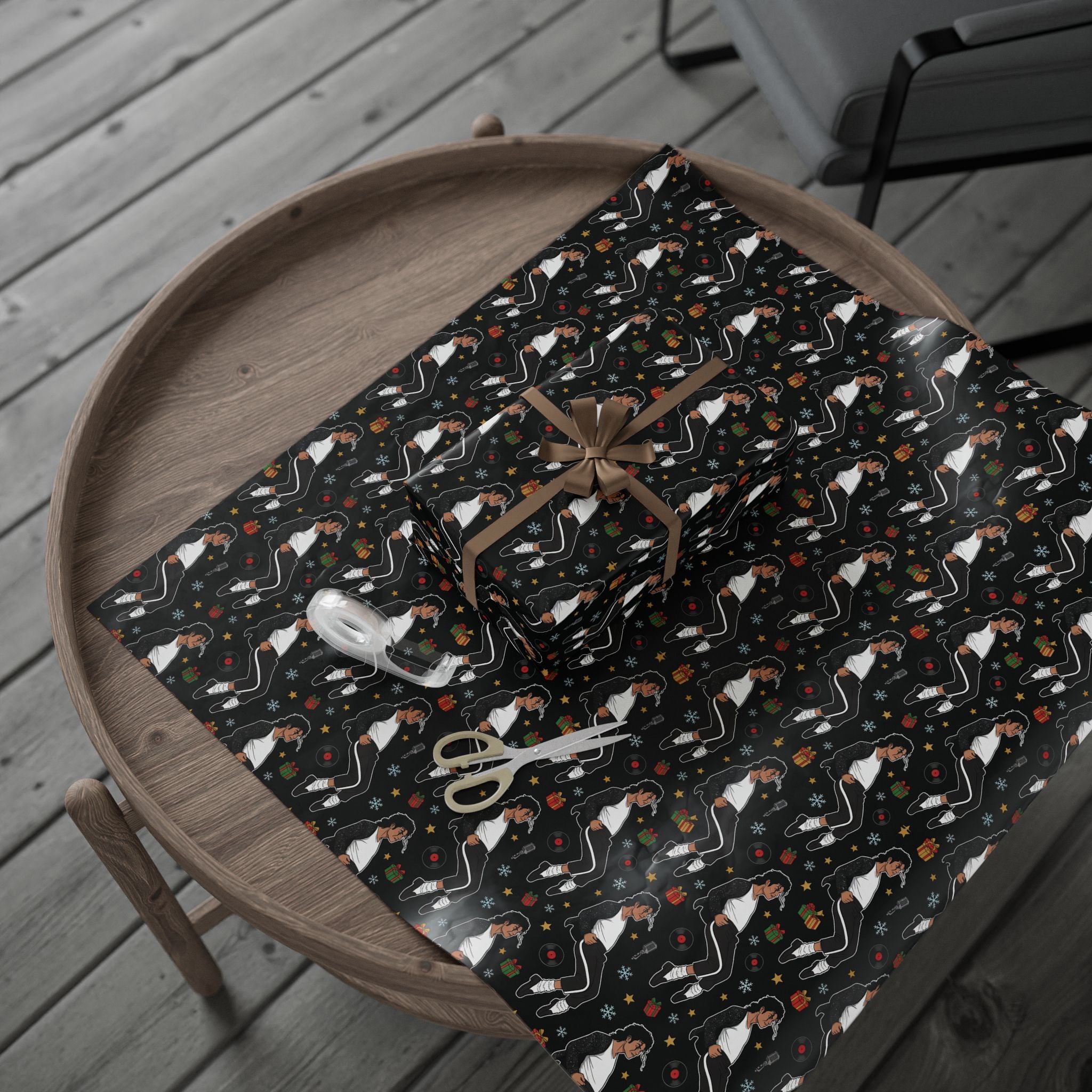 Michael Jackson Wrapping Paper Billie Jean Christmas Gift Wrap