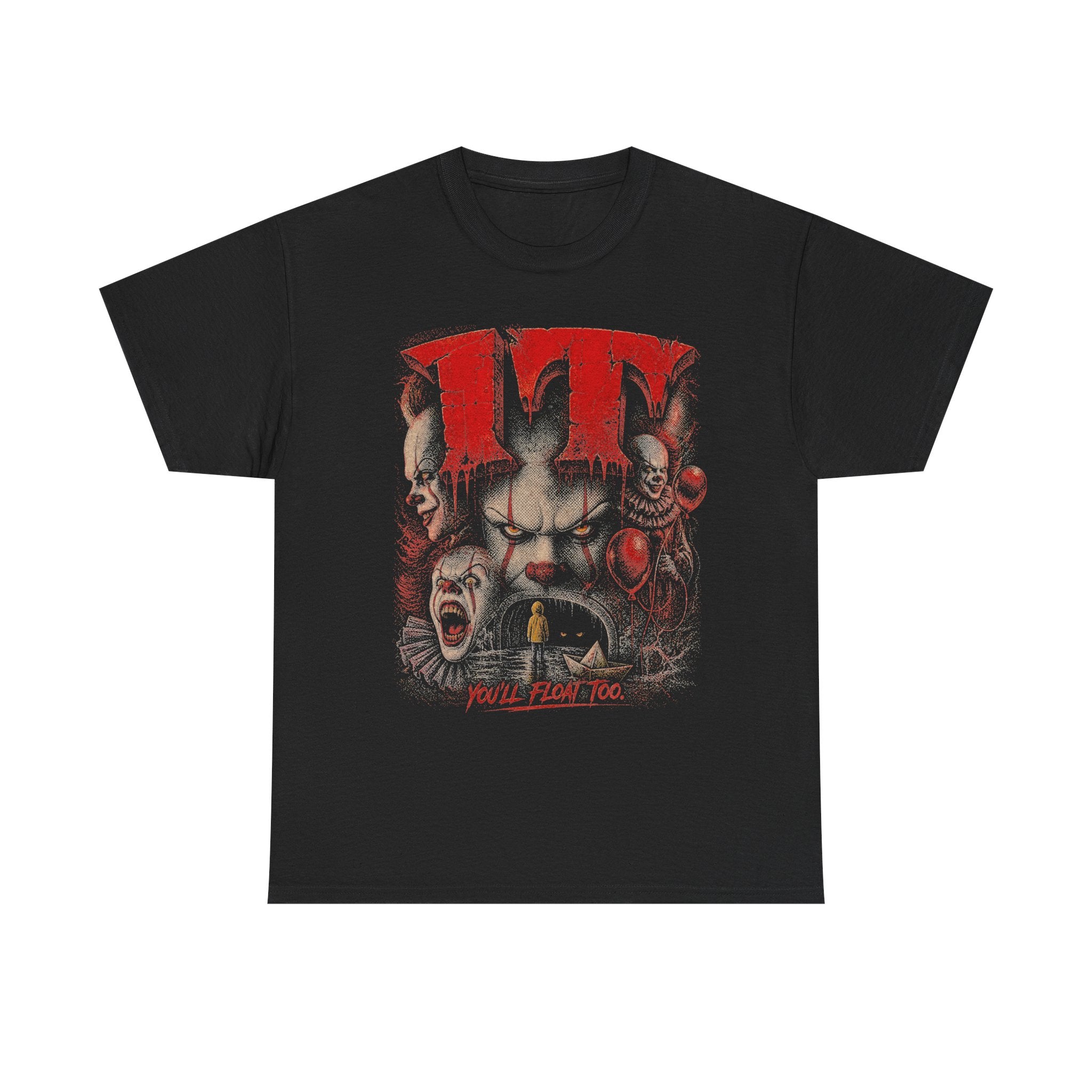 Pennywise The Clown Graphic Tee | Distressed Horror Movie Shirt