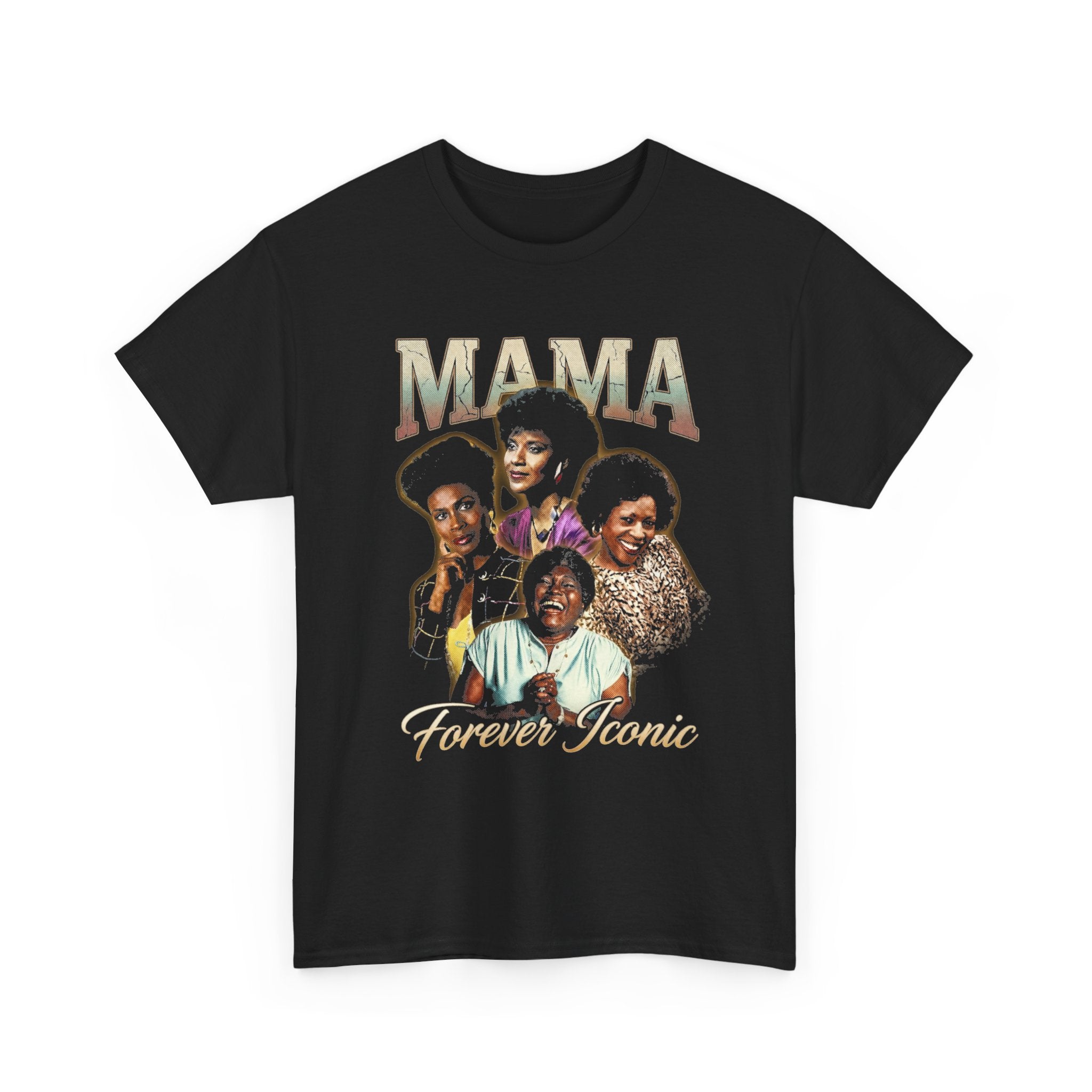 Iconic Mama Graphic Tee | Retro Halftone Tribute Unisex Shirt | 90s Sitcom Moms