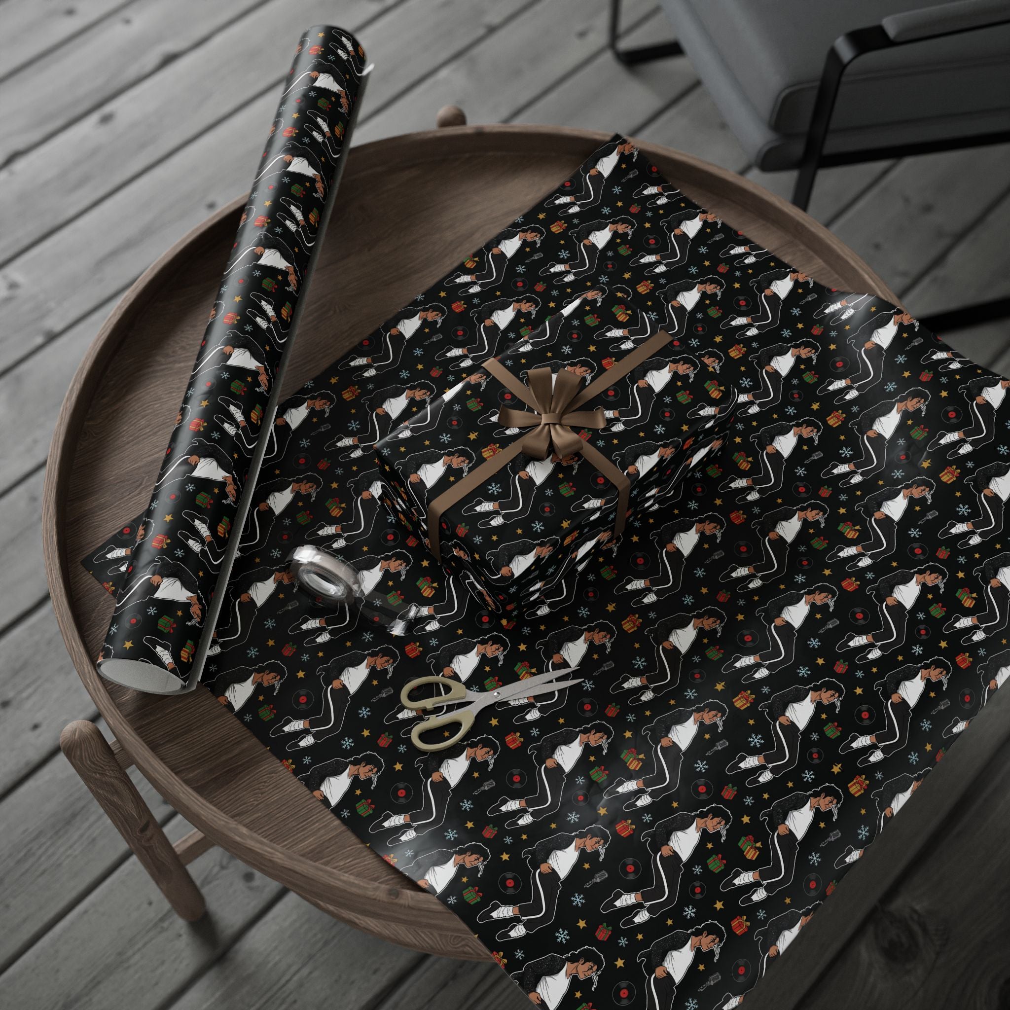 Michael Jackson Wrapping Paper Billie Jean Christmas Gift Wrap
