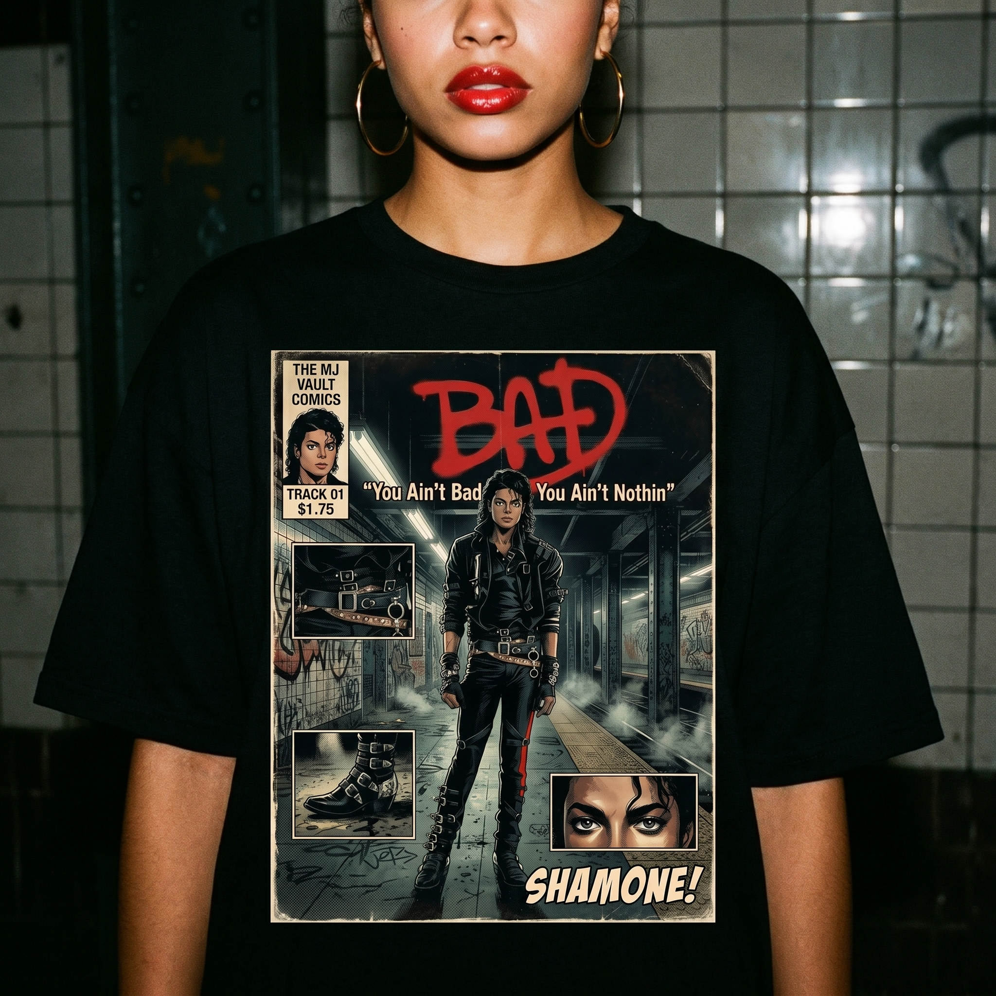 Michael Jackson Bad Comic Tee