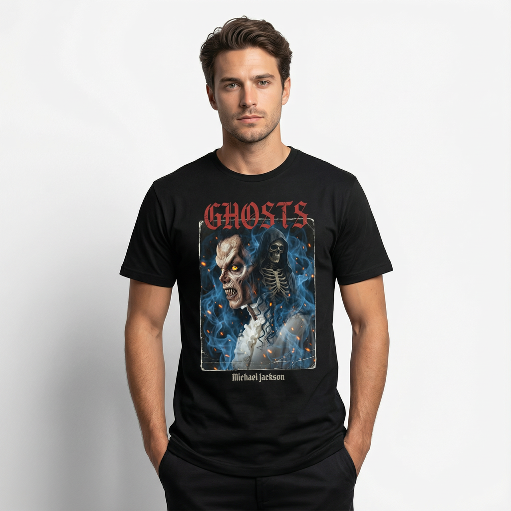 Ghosts Maestro Graphic Tee | MJ 1997 Horror Short Film Tribute