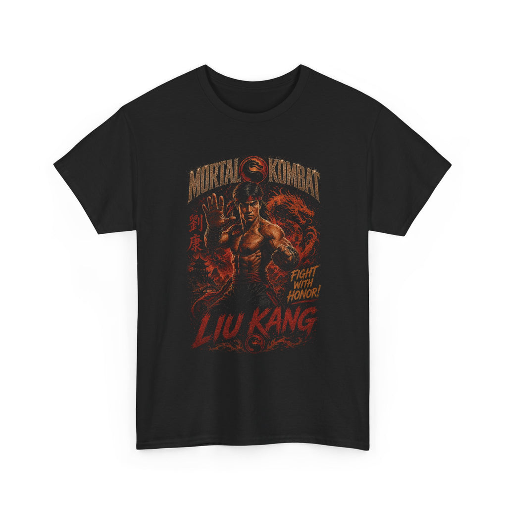 Liu Kang Mortal Kombat Tee | Halftone Gaming Fighter Shirt