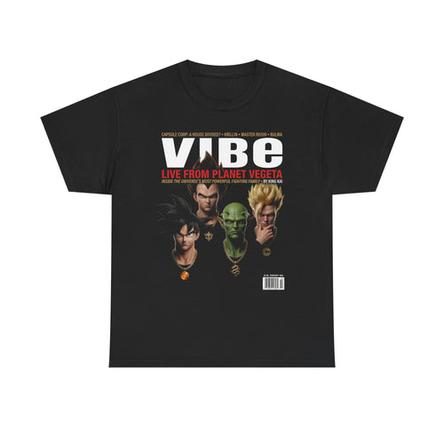 Dragon Ball Z Vibe Magazine Tee | Anime Hip Hop Graphic Shirt