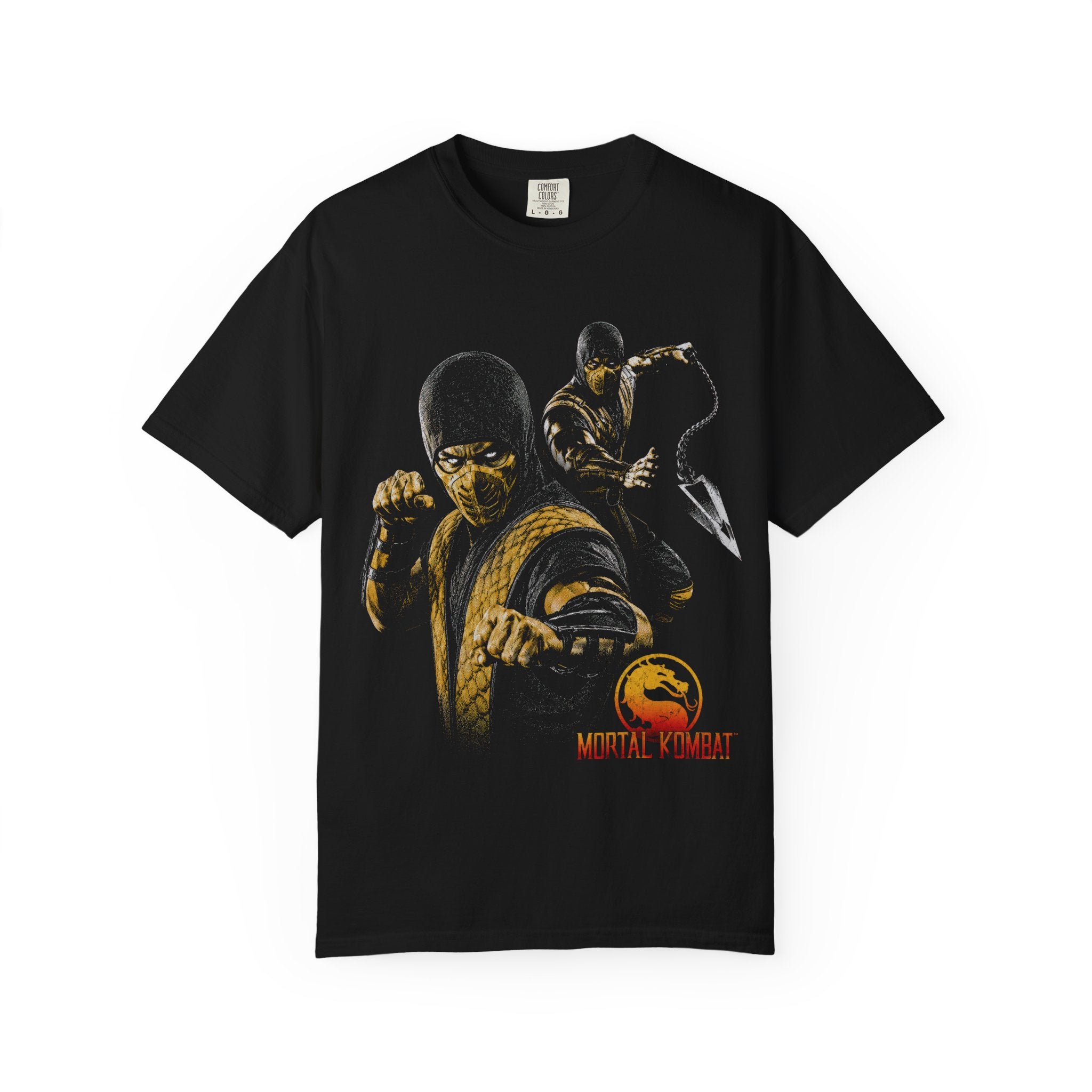 Retro Fighting Game Ninja Tee | Halftone Gaming Unisex Shirt