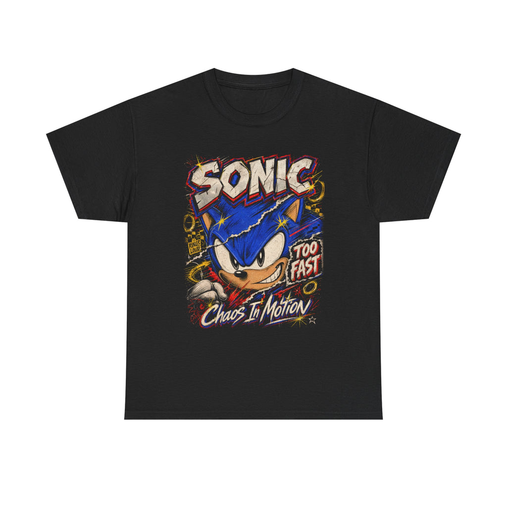 Sonic the Hedgehog Graphic Tee | Vintage Distressed Gaming Shirt