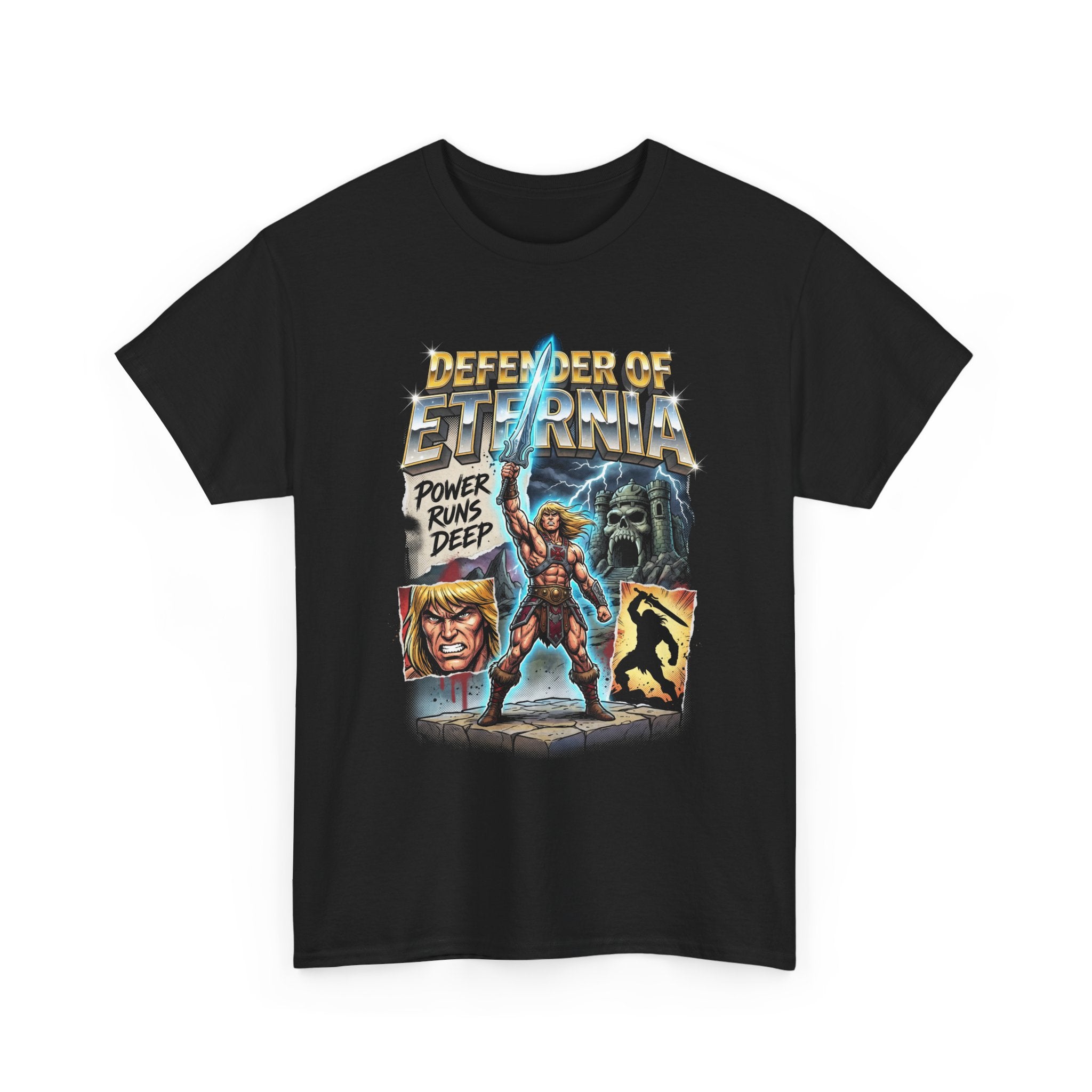 He-Man Skeletor Vibe Magazine Oversized Tee | Live From Eternia Vintage Cartoon Graphic Unisex Shirt