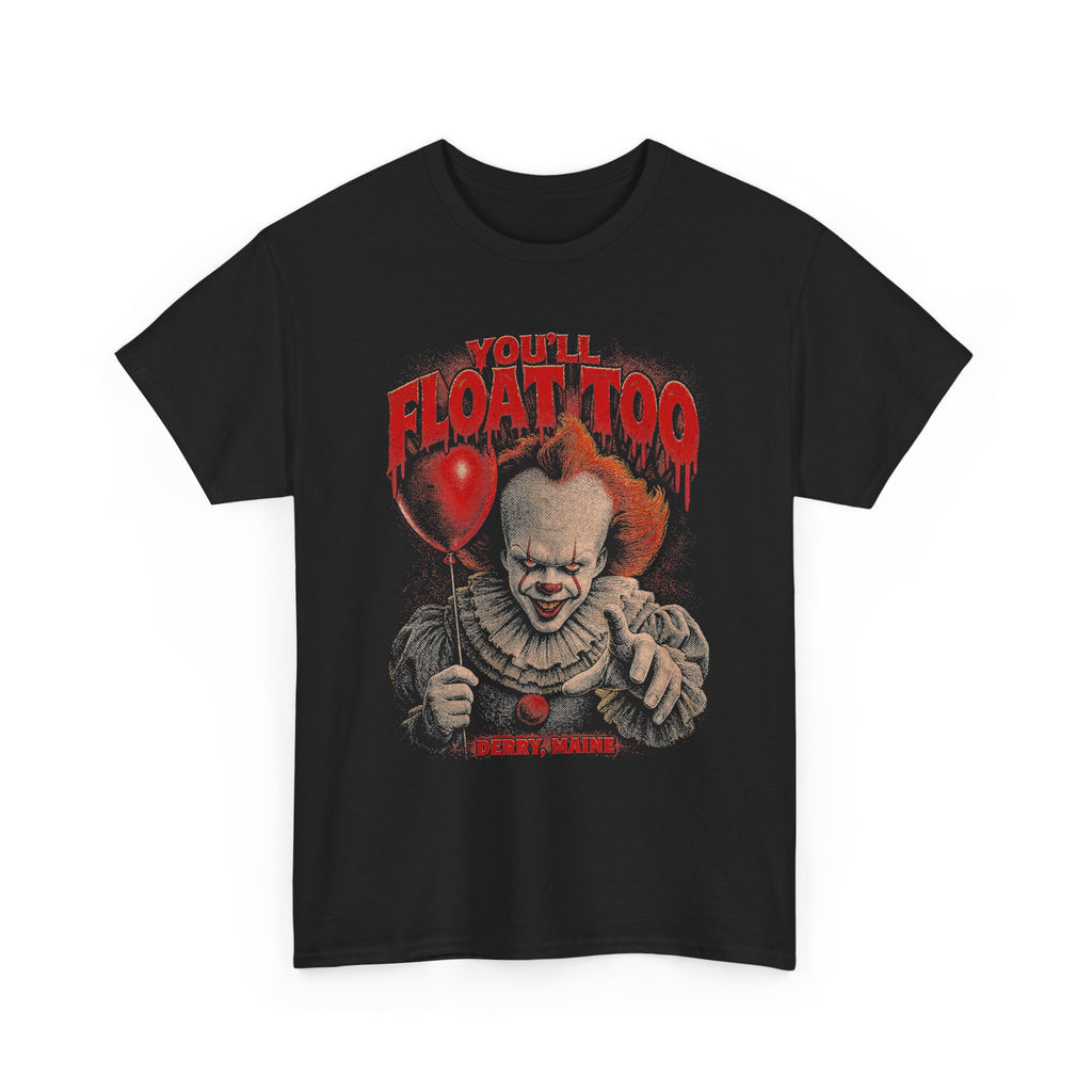 Pennywise You'll Float Too Graphic Tee | Distressed Horror Clown Unisex Shirt