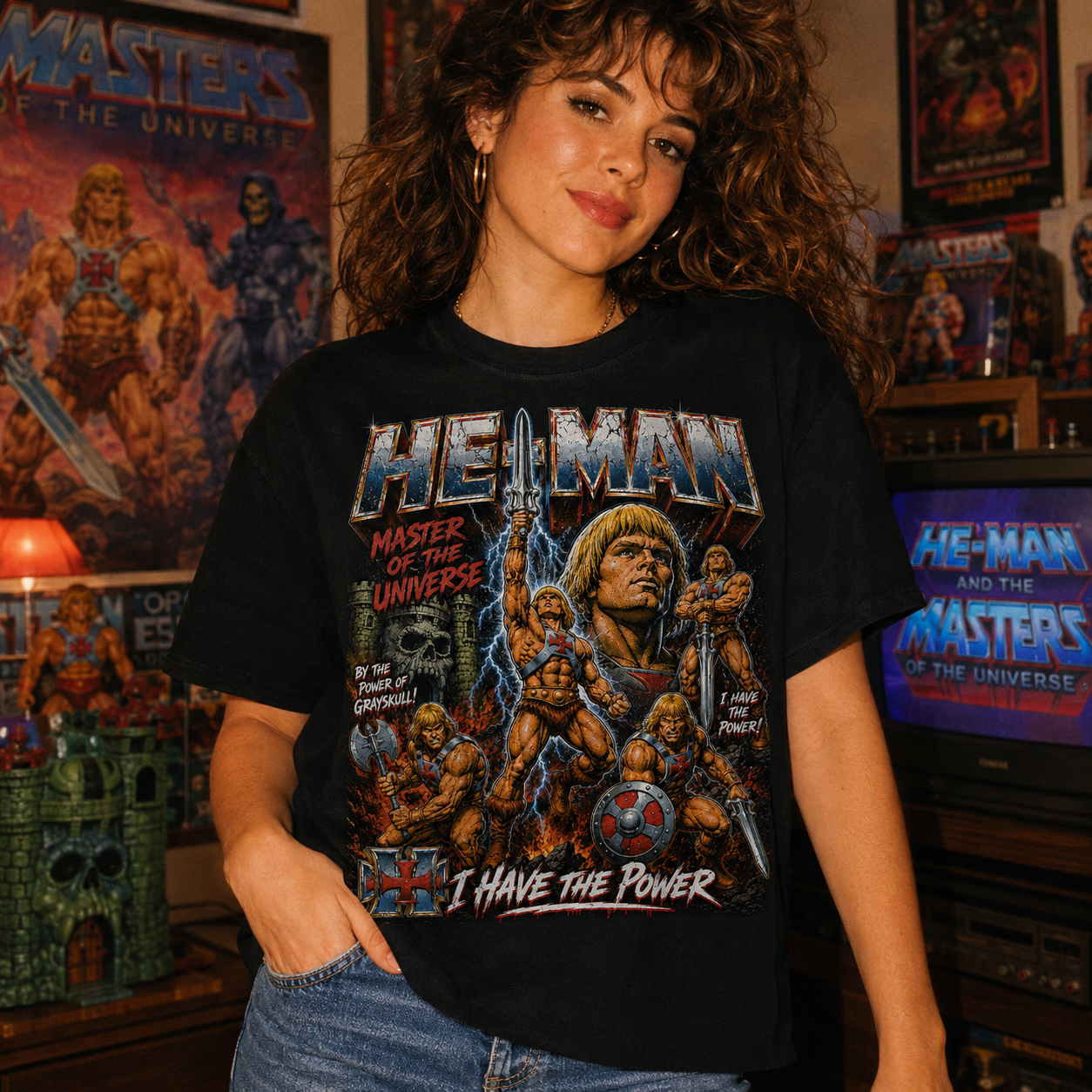 He-Man Masters of the Universe Graphic Tee | Vintage Bootleg Comic Art Shirt