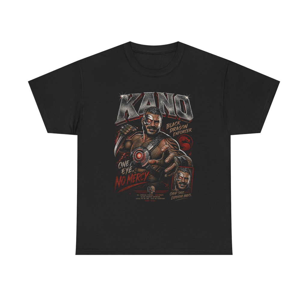 Kano Mortal Kombat Graphic Tee | Retro Video Game Villain Unisex Shirt