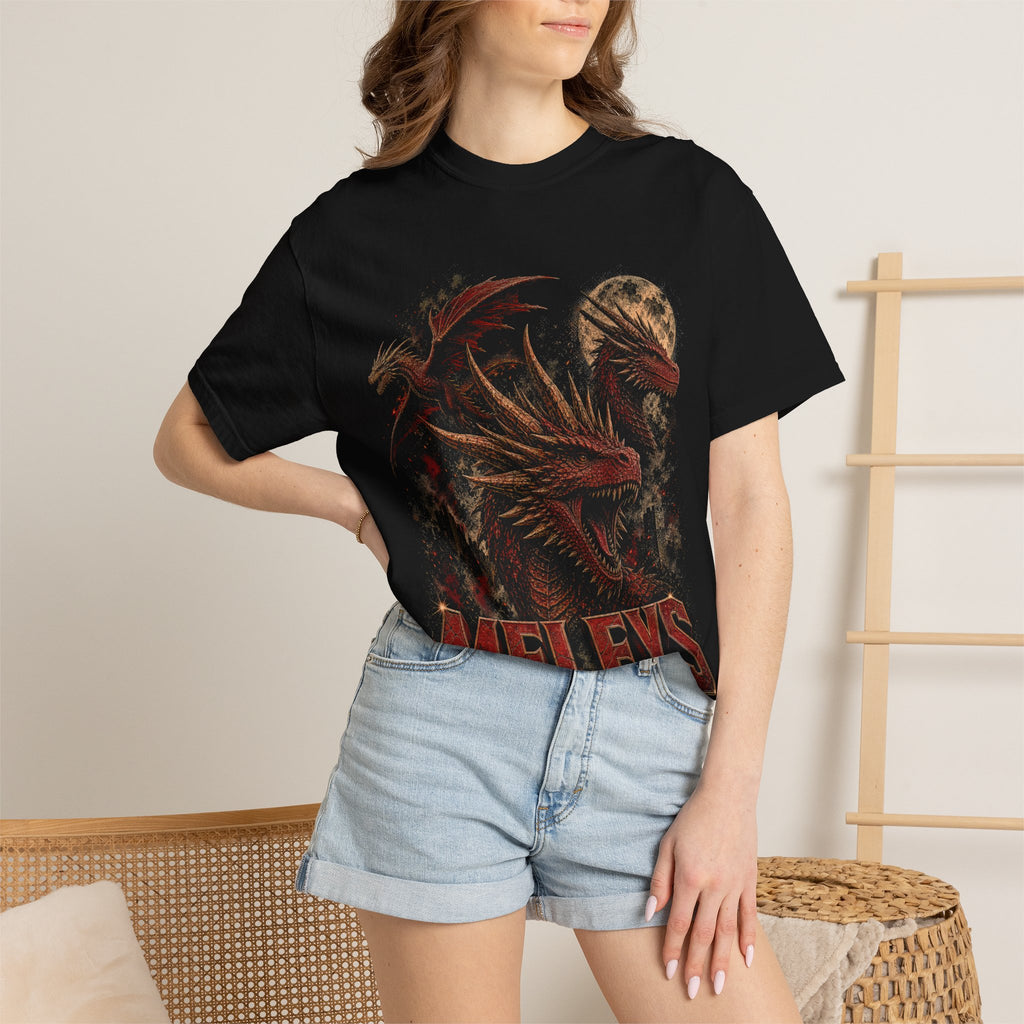 Meleys Dragon T-Shirt | House of the Dragon Distressed Fantasy Comfort Colors Tee